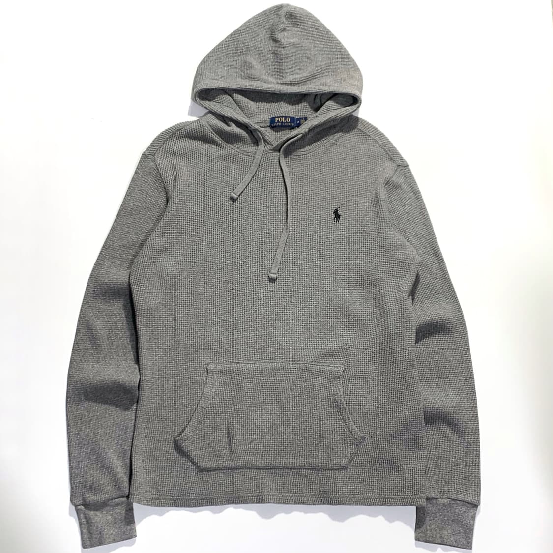 폴로 와플 니트 후드티 상품이미지1