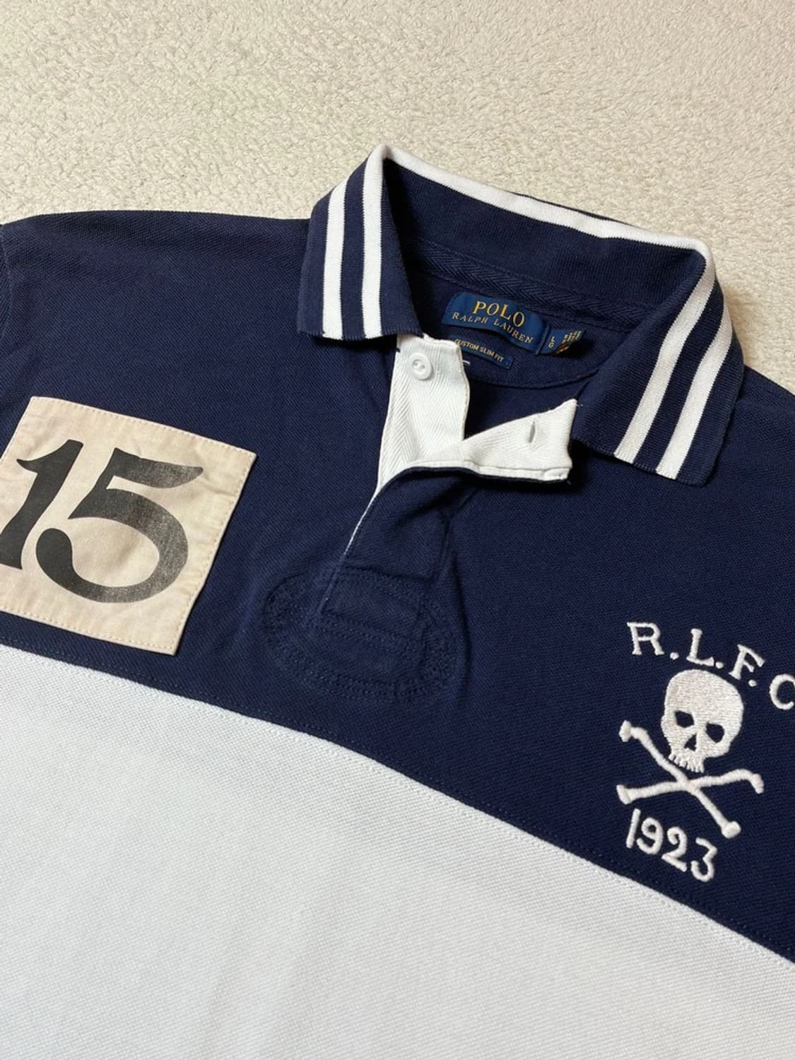 폴로 랄프로렌 스컬 RLFC 럭비 카라 롱 슬리브 PN7511 상품이미지3