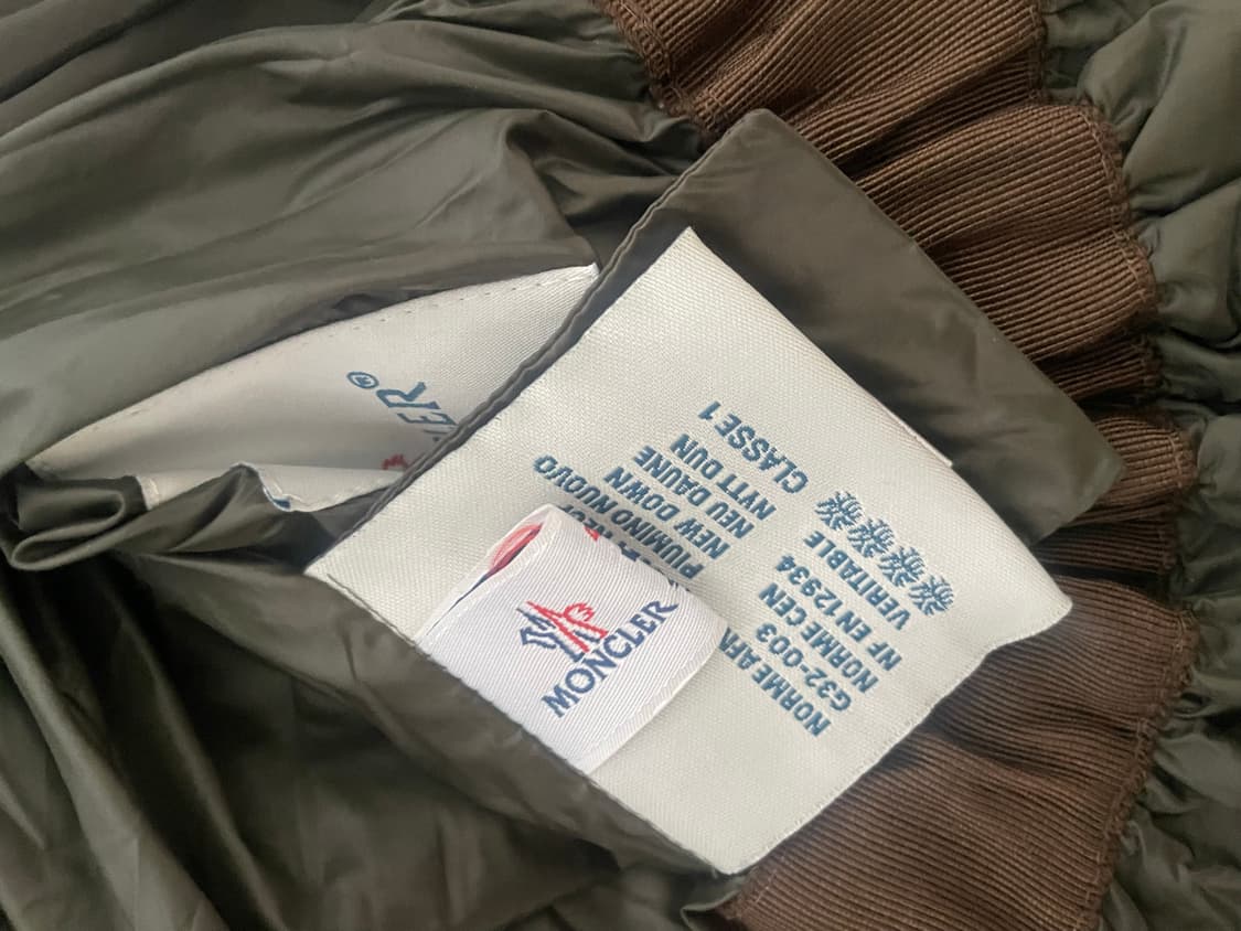 몽클레어 카키 야상 레인코트 자켓 상품이미지5