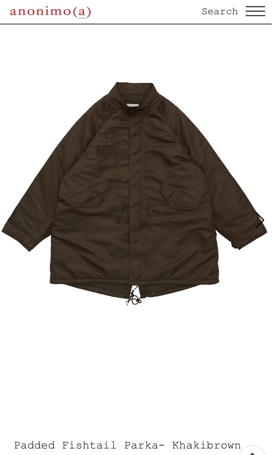 아노니모아 피쉬테일 파카 (1) 상품이미지1