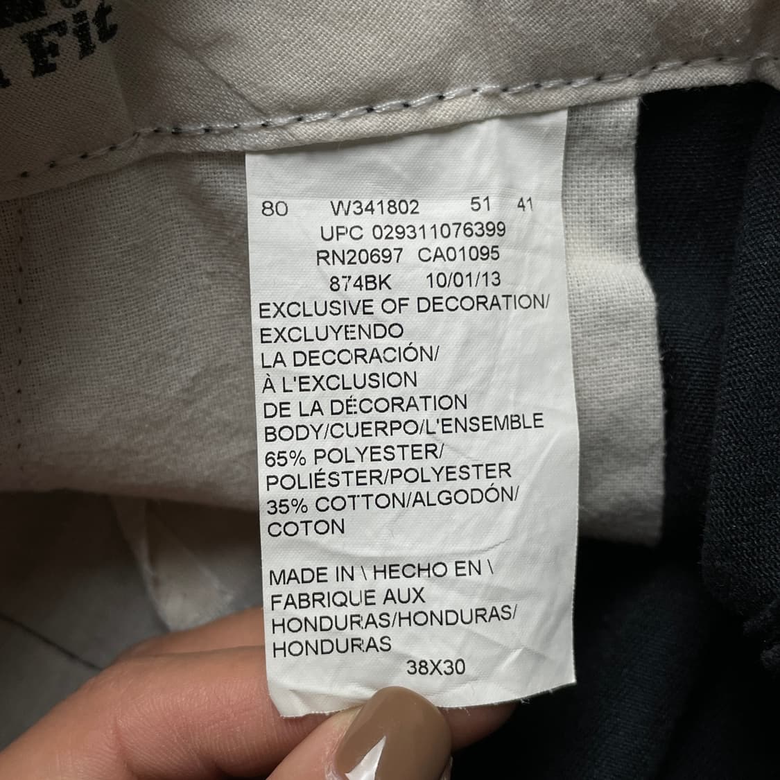 DICKIES 디키즈874 블랙 코튼 워크 팬츠 A00885 상품이미지9