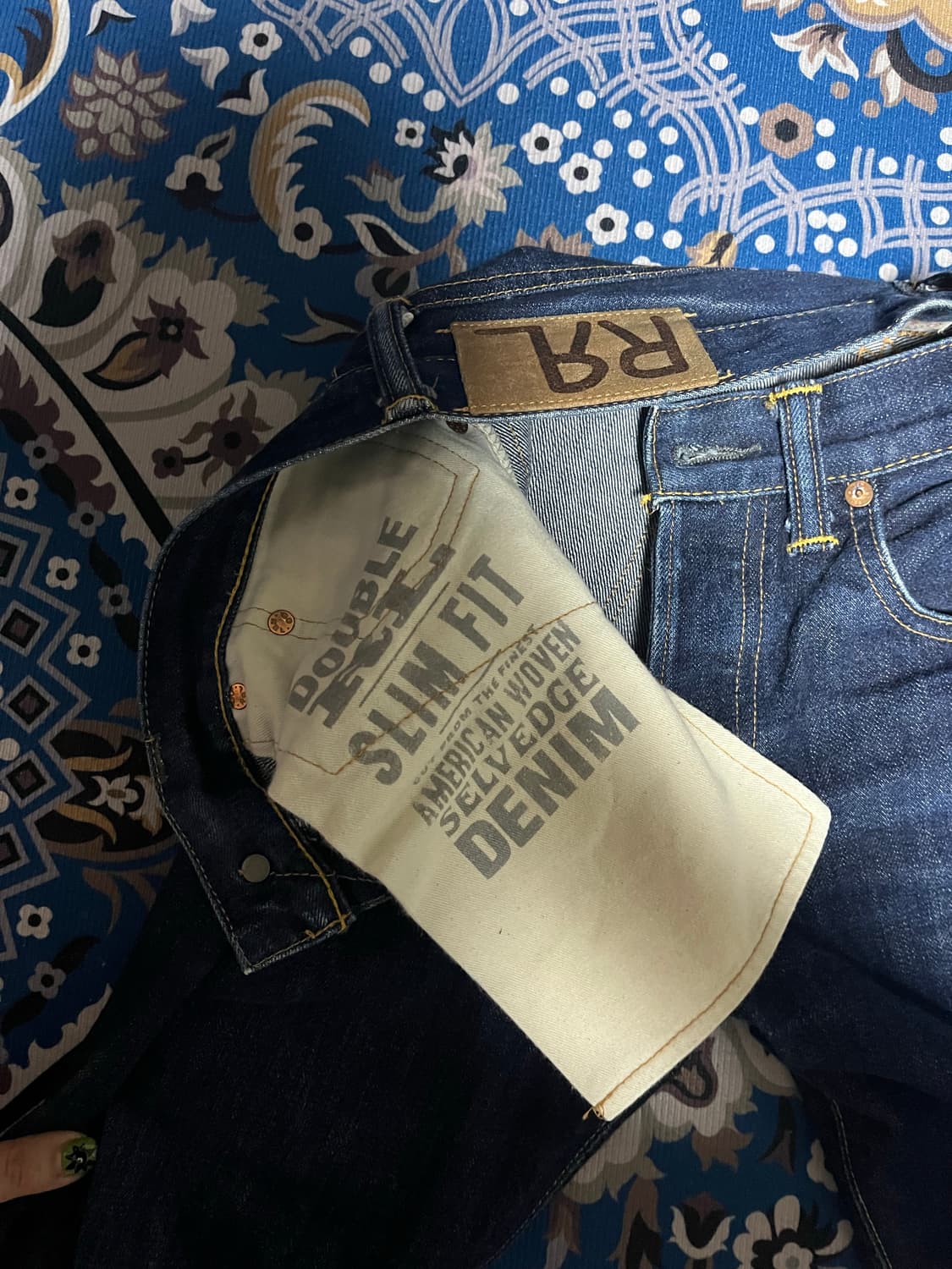 더블알엘 슬림핏 셀비지 데님 상품이미지6