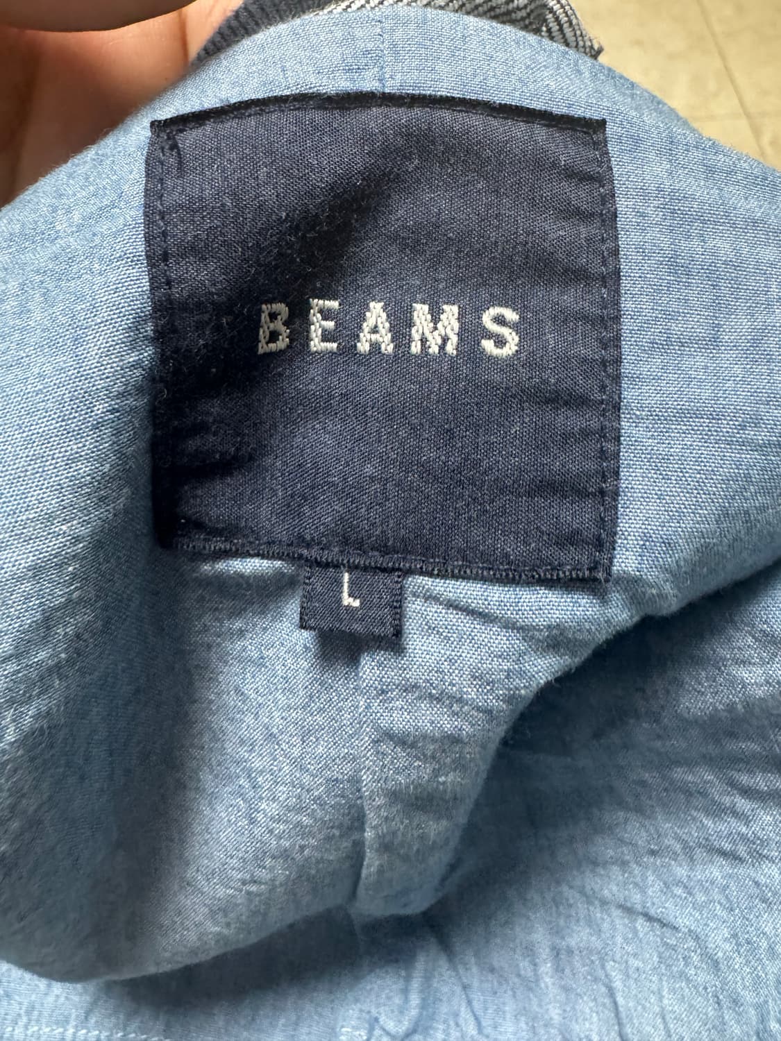 빔즈 beams 데님 해링턴 자켓 L사이즈 상품이미지3