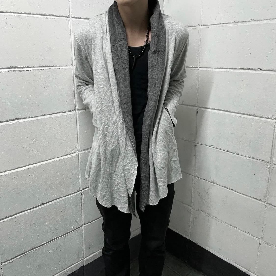 Lightweight draped open cardigan 상품이미지2