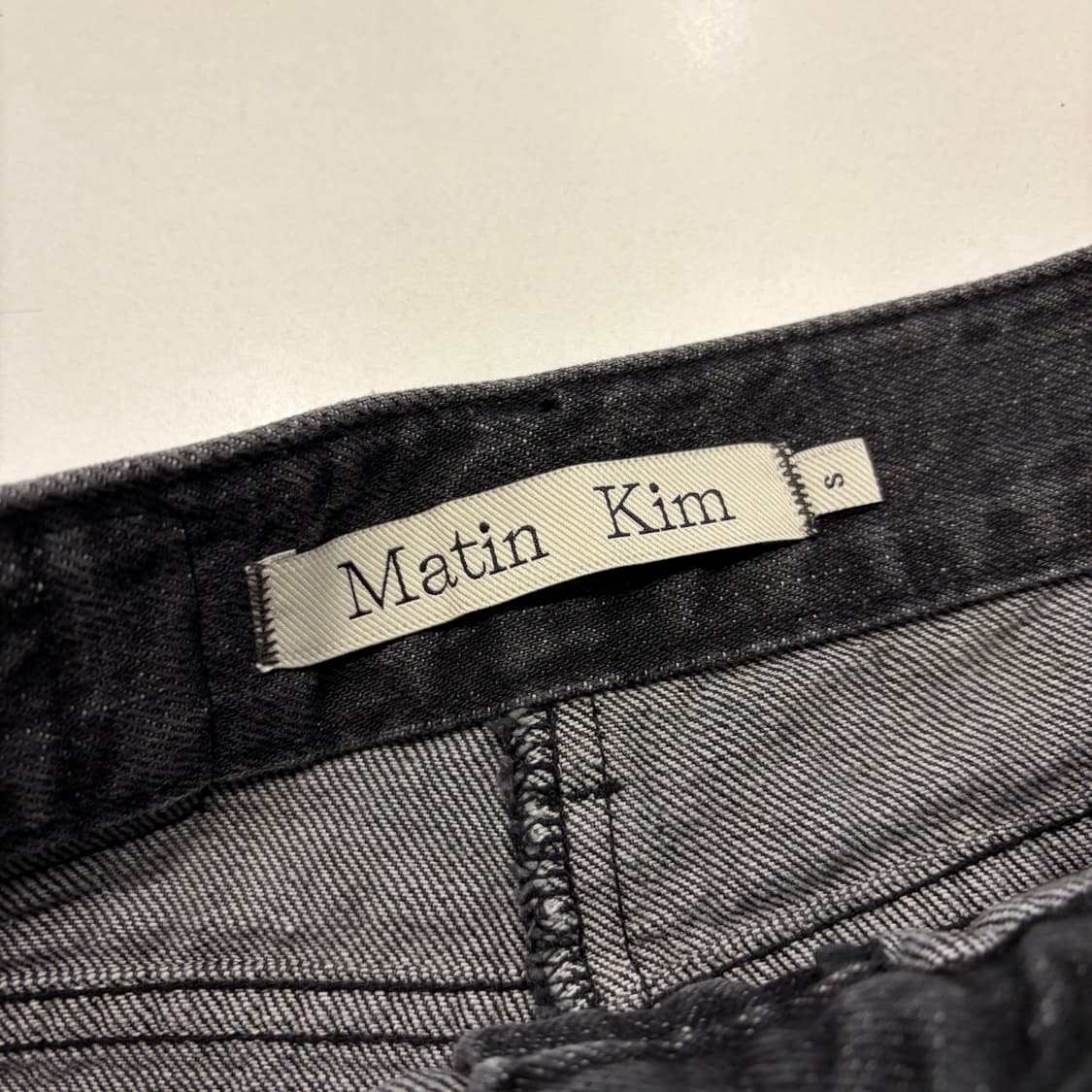 [S] 24s 마뗑킴 데님 언발란스 플리츠 스커트 C244 상품이미지6