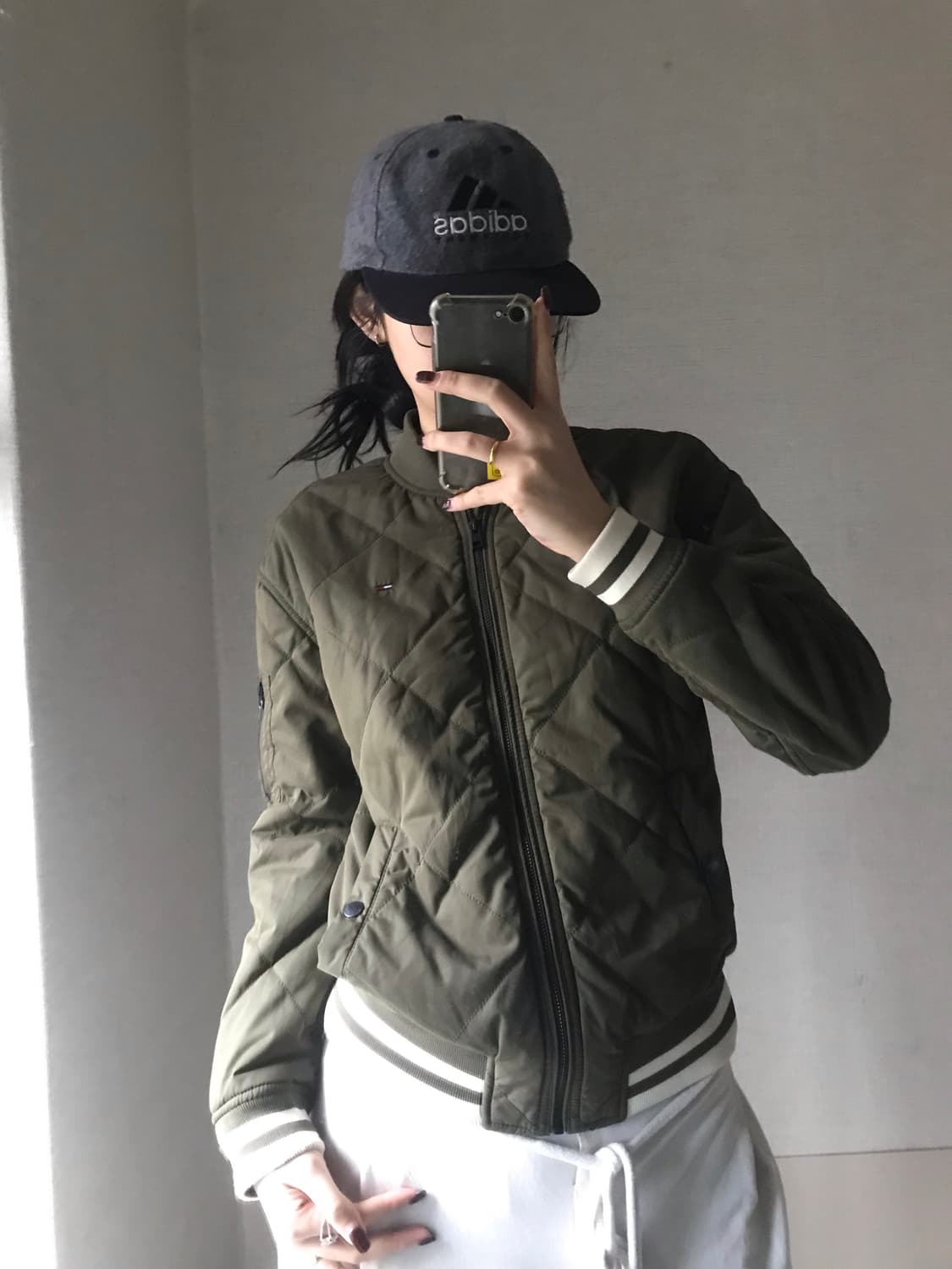 타미힐피거 카키 패딩 상품이미지2