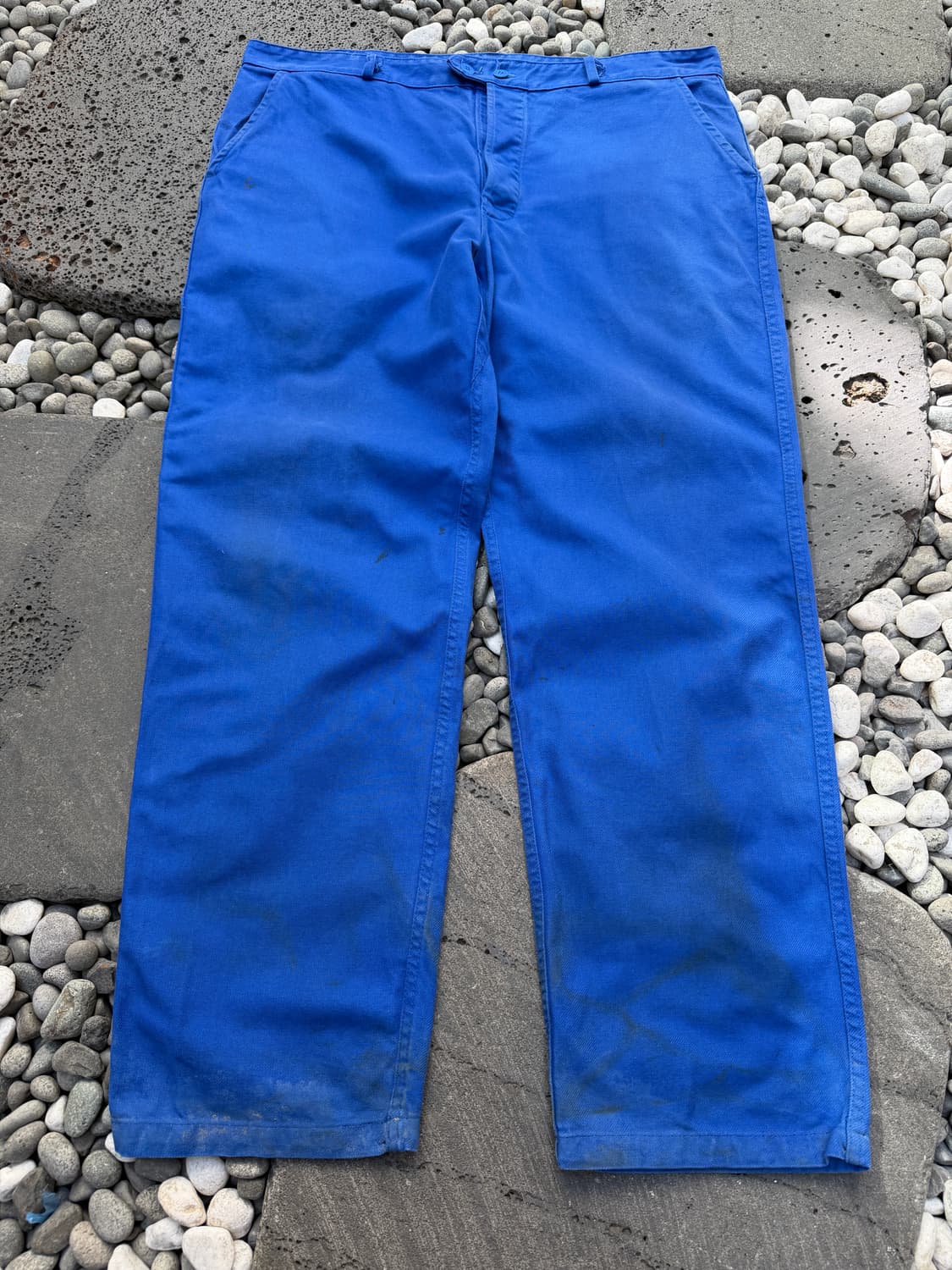 1990s DISTRESSED Oil-Stained 빈티지 프렌치워크팬츠 상품이미지1