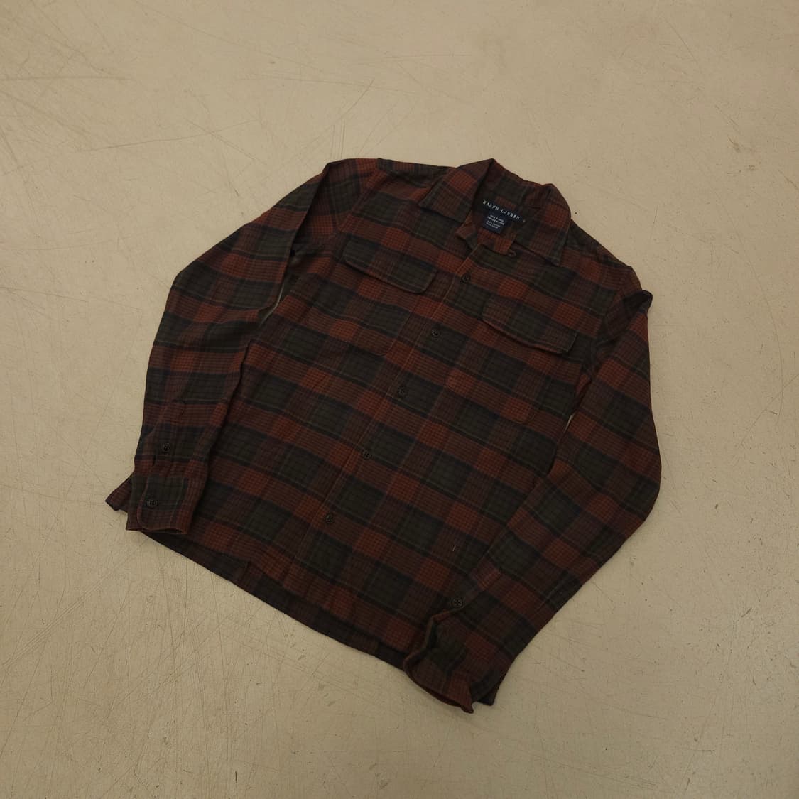 폴로 랄프로렌 체크 투포켓 셔츠 상품이미지1