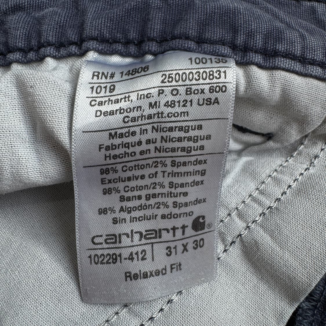 칼하트 OG 카펜터 페이드 워크팬츠 상품이미지9