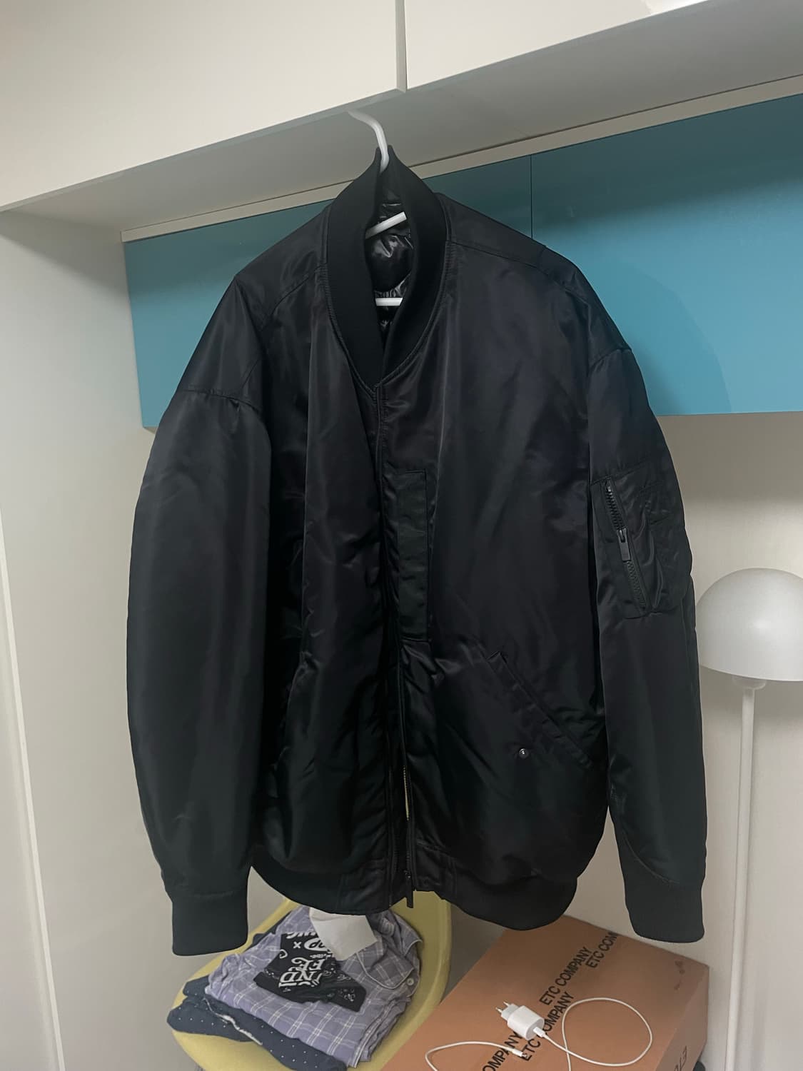 유니클로 질샌더 콜라보 ma-1 jacket 상품이미지1