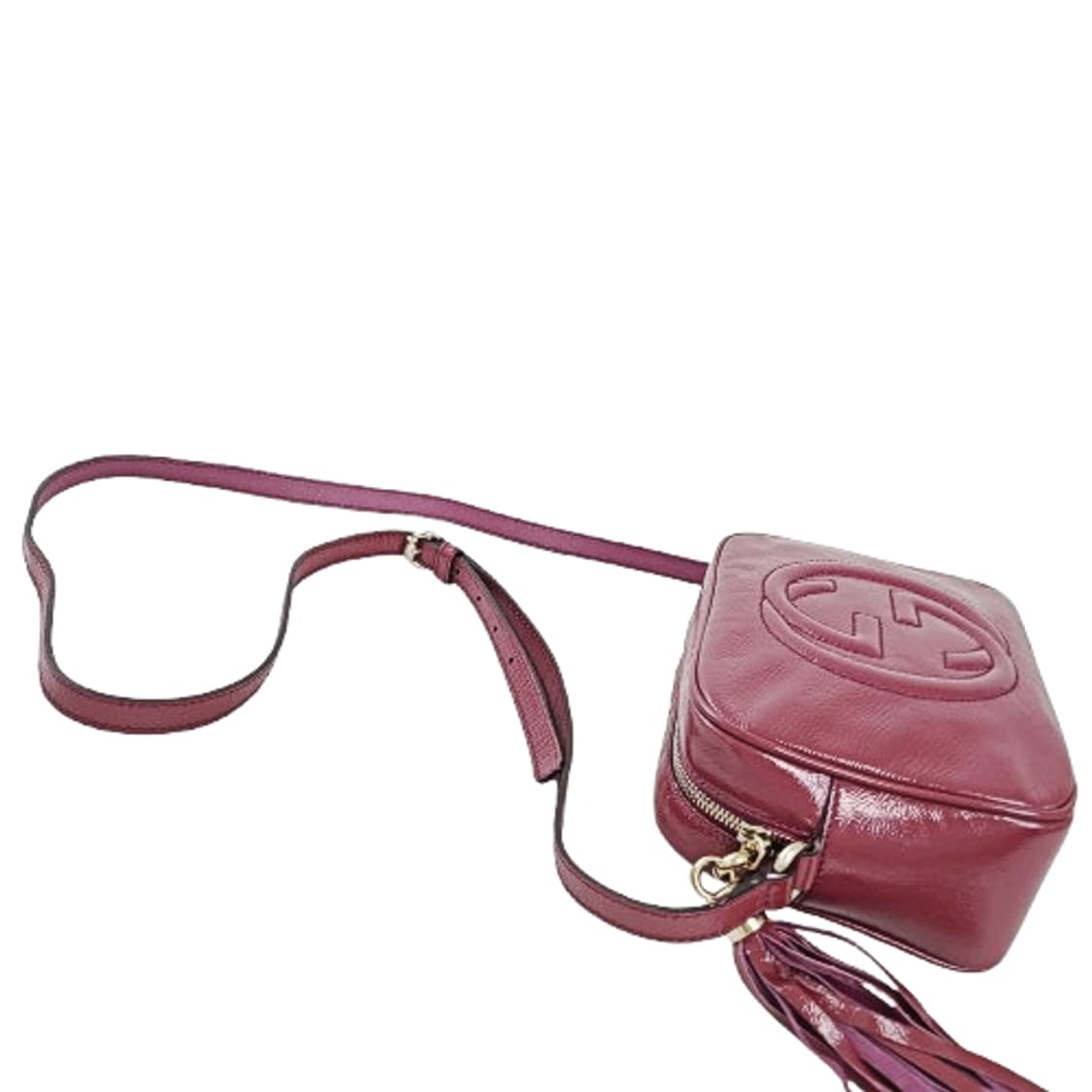 정품 구찌 소호 페이던트가죽 디스코백 바이올렛 스몰 상품이미지5