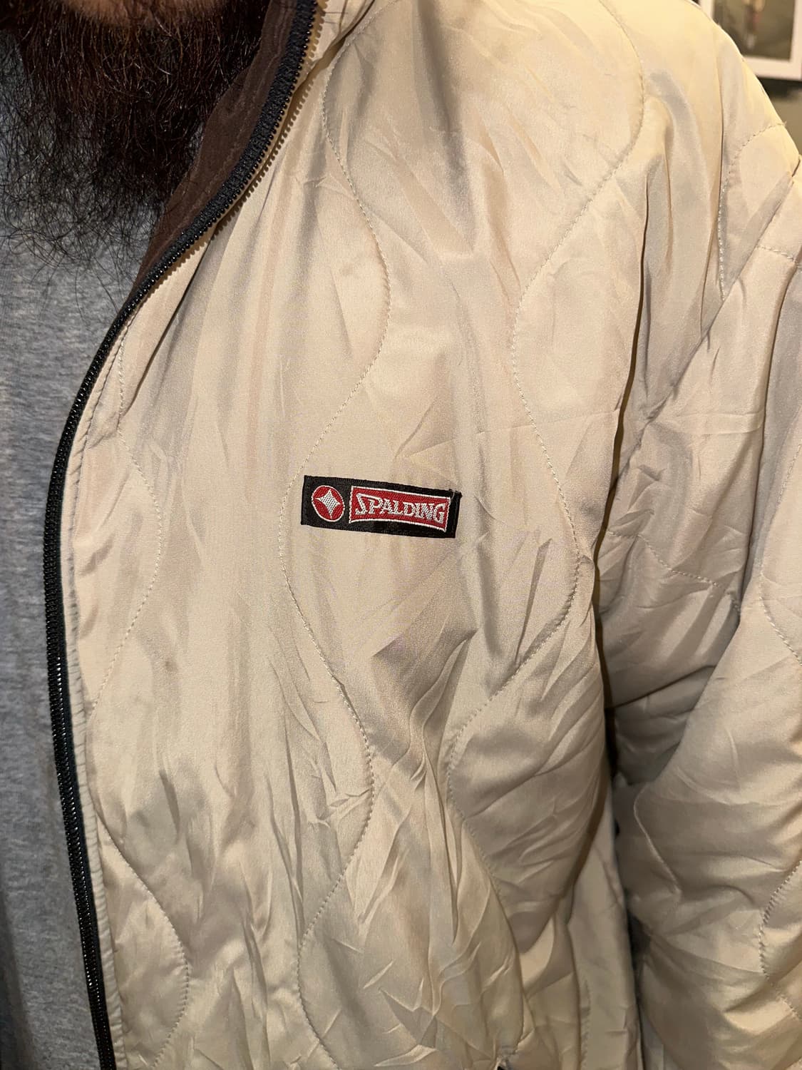Spalding logo reversible nylon jacket 상품이미지8