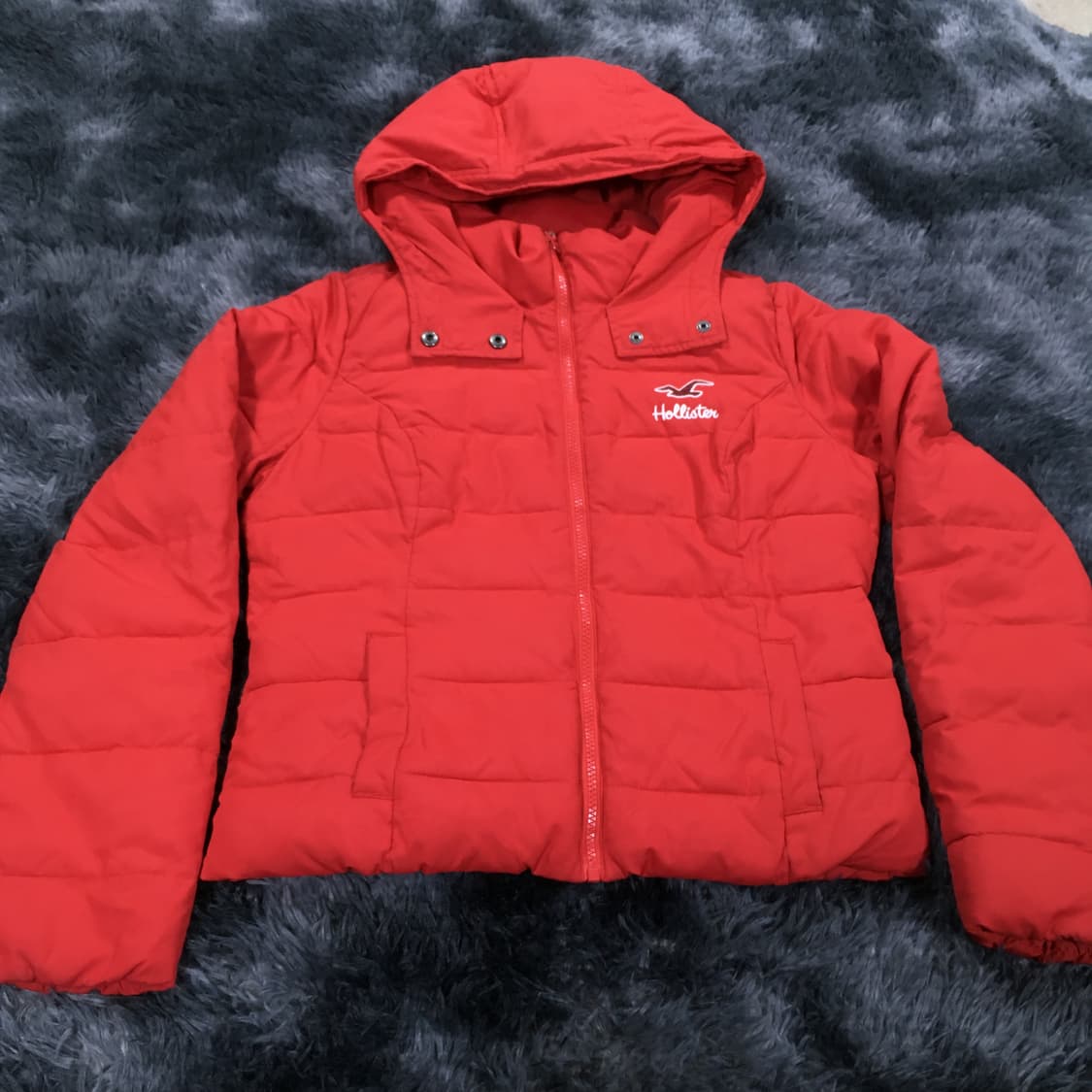 투티/0299 HOLLISTER 퍼 패딩 자켓 안감 스포티 슬림핏 상품이미지2