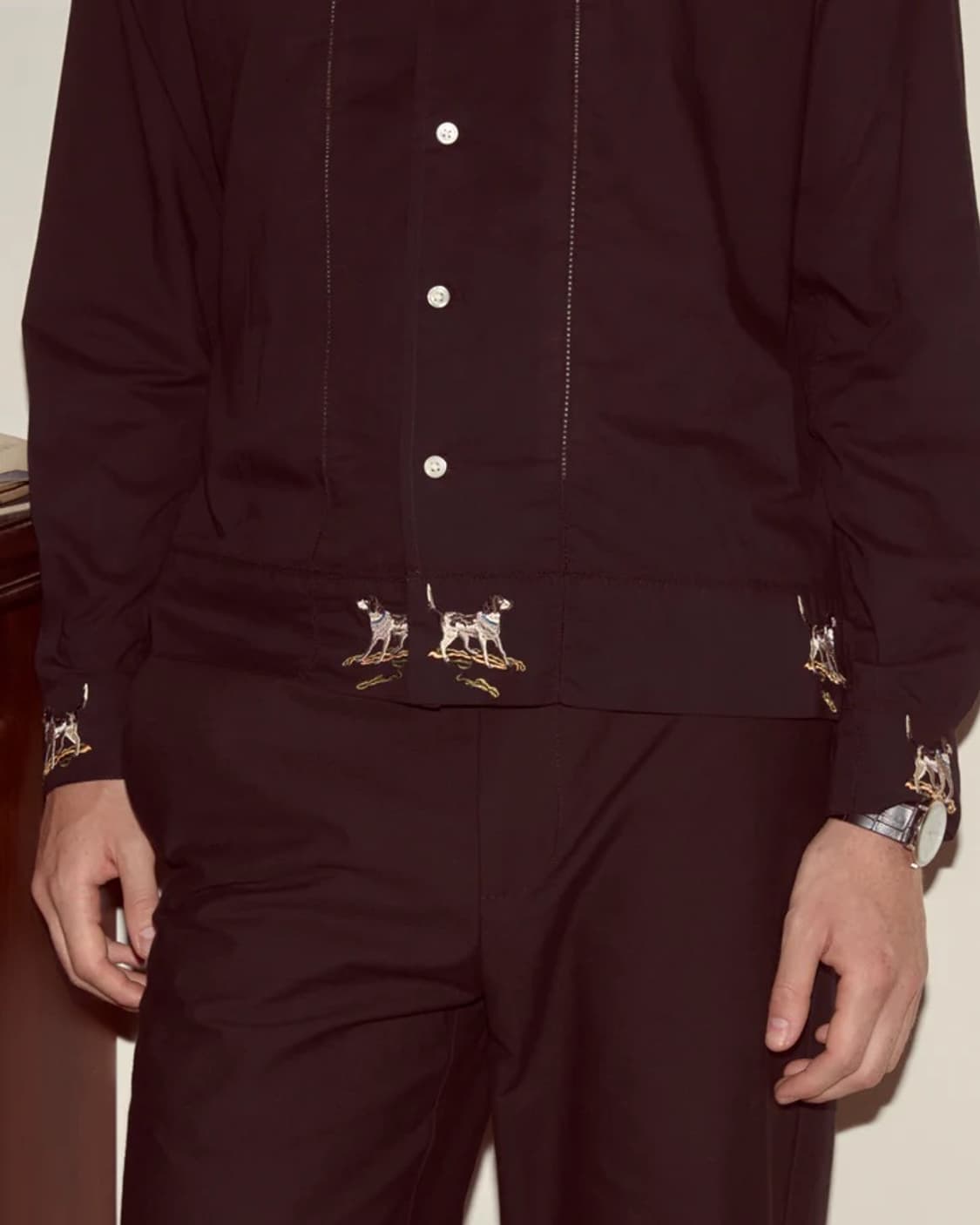 [L]보디 BODE Pointer 자수 셔츠/블랙 상품이미지2