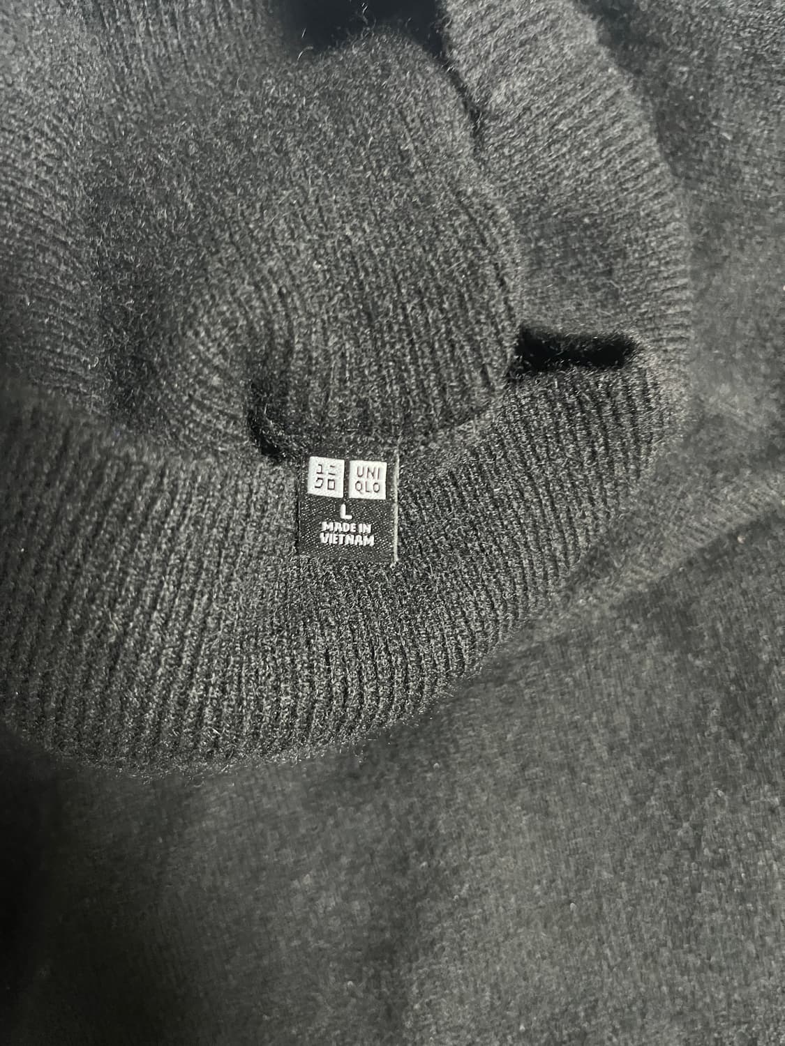 유니클로 목폴라 캐시미어 니트 L 상품이미지1