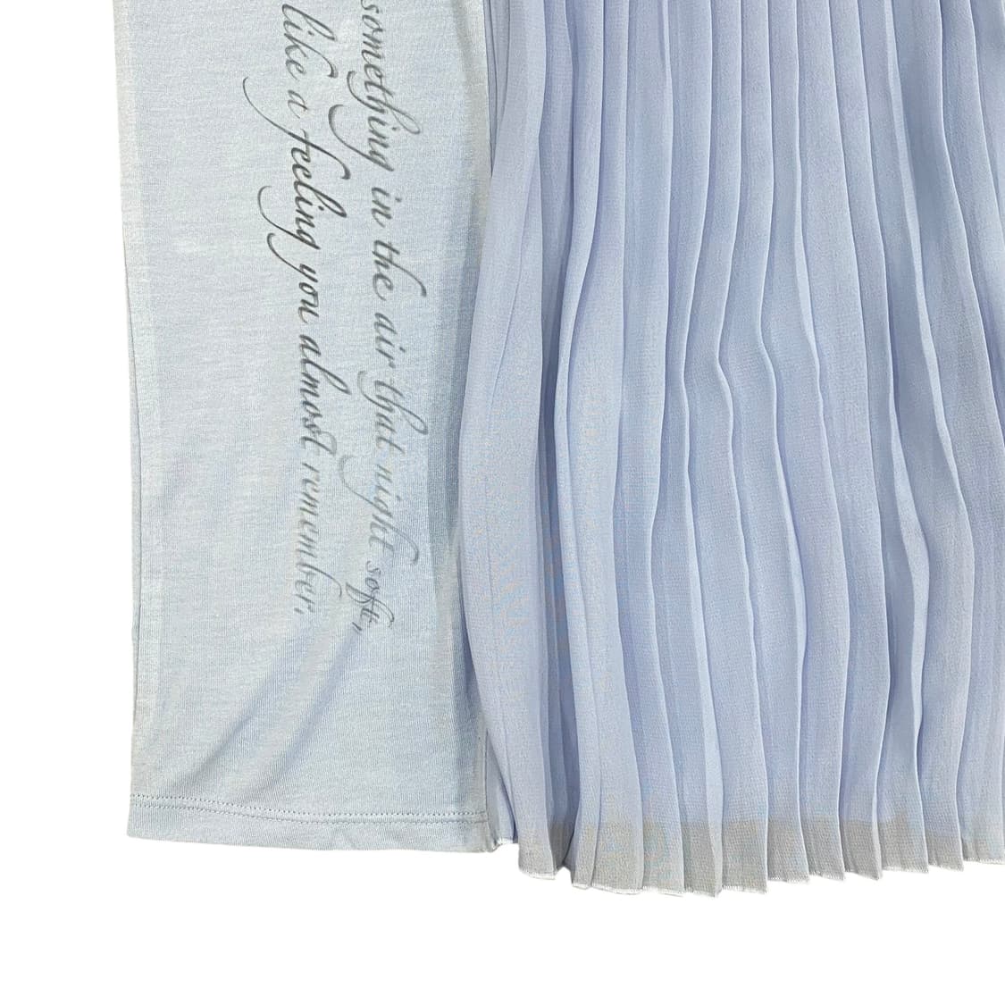 lettering fringe sky blue top  상품이미지5