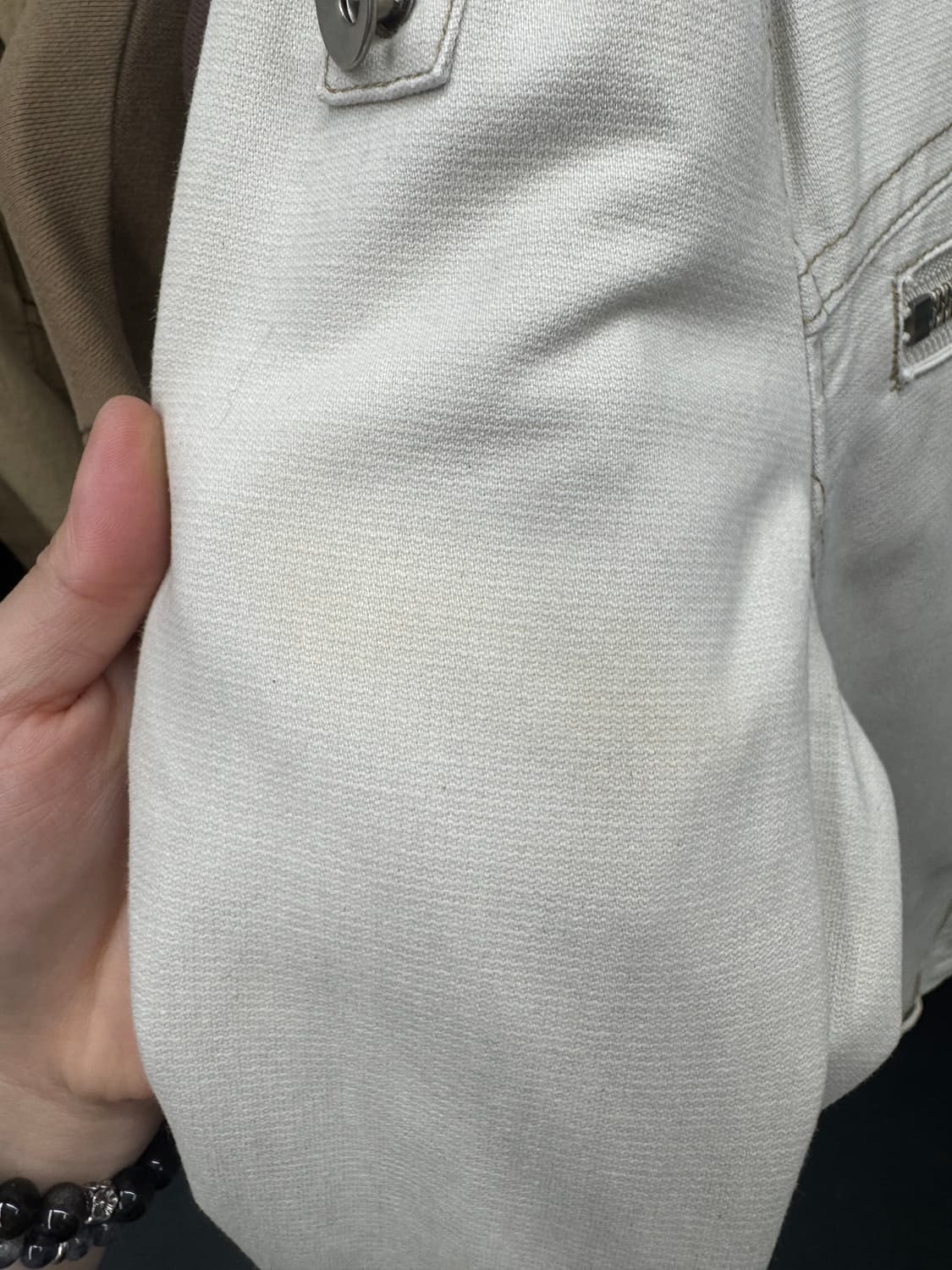 VTG 넥버튼 코튼 바이커 자켓 상품이미지9