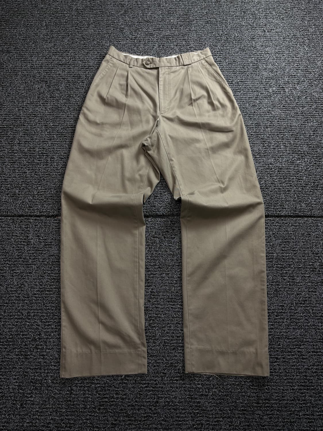 90s 입생로랑 아카이브 와이드핏 브라운 치노 팬츠 1762 상품이미지2