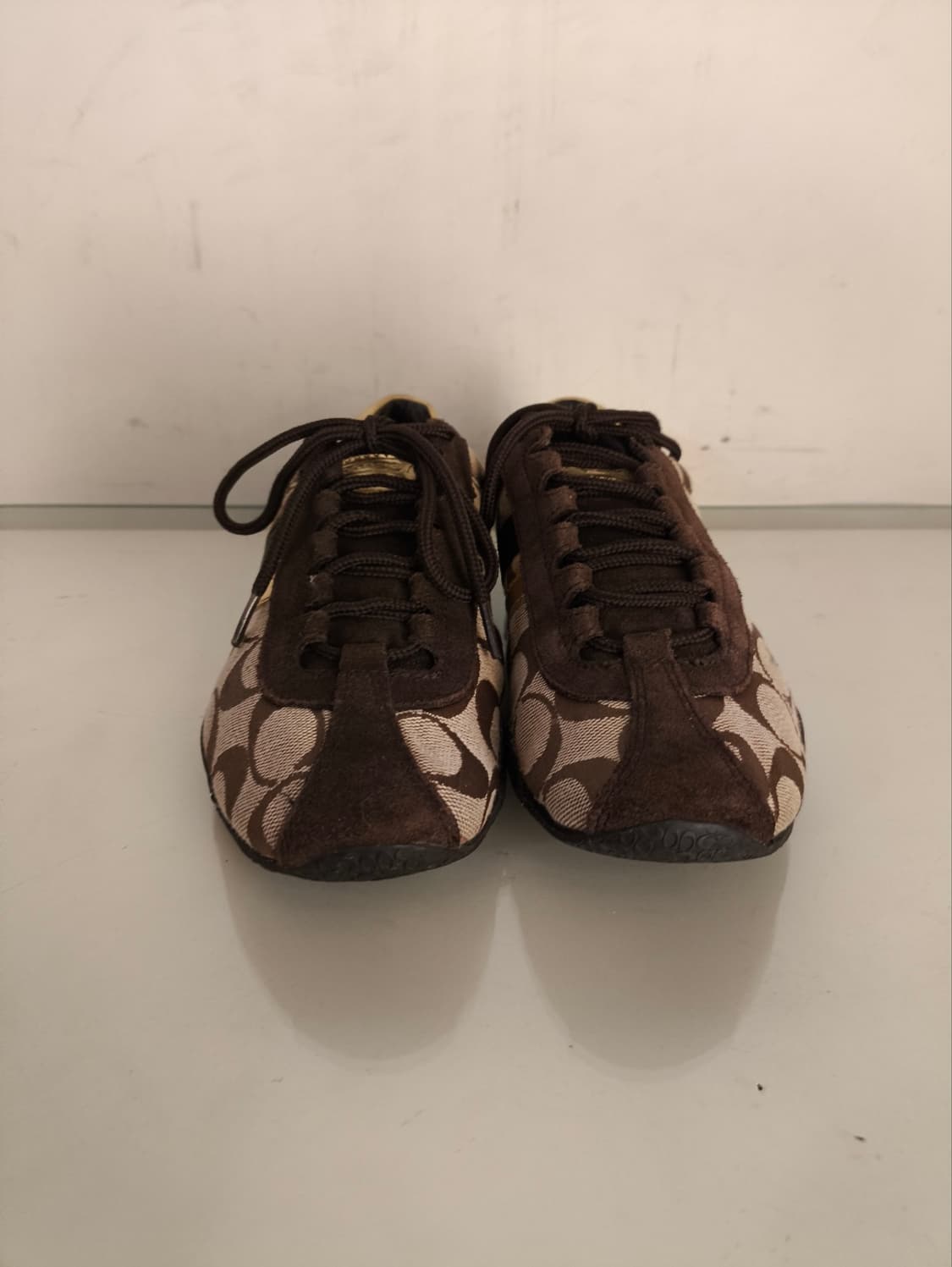 6 230mm 코치 시그니처 골든 스니커즈 상품이미지3