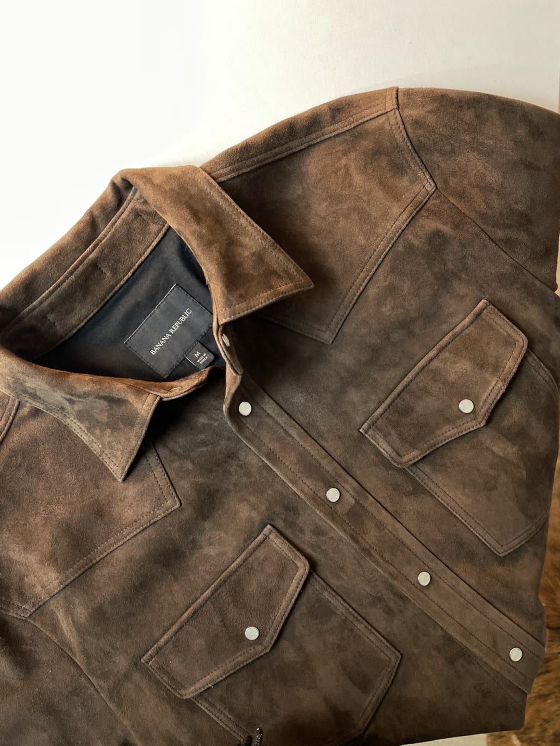 바나나 리퍼블릭 스웨이드 웨스턴 셔츠  상품이미지1