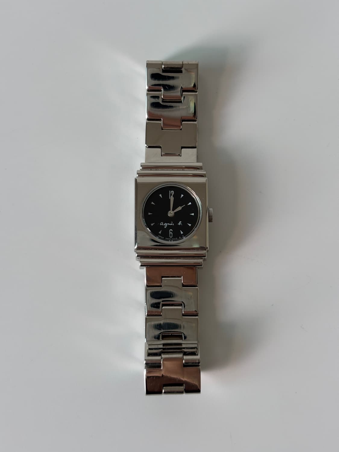 Black Dial Silver Square Ladies Quartz 상품이미지1