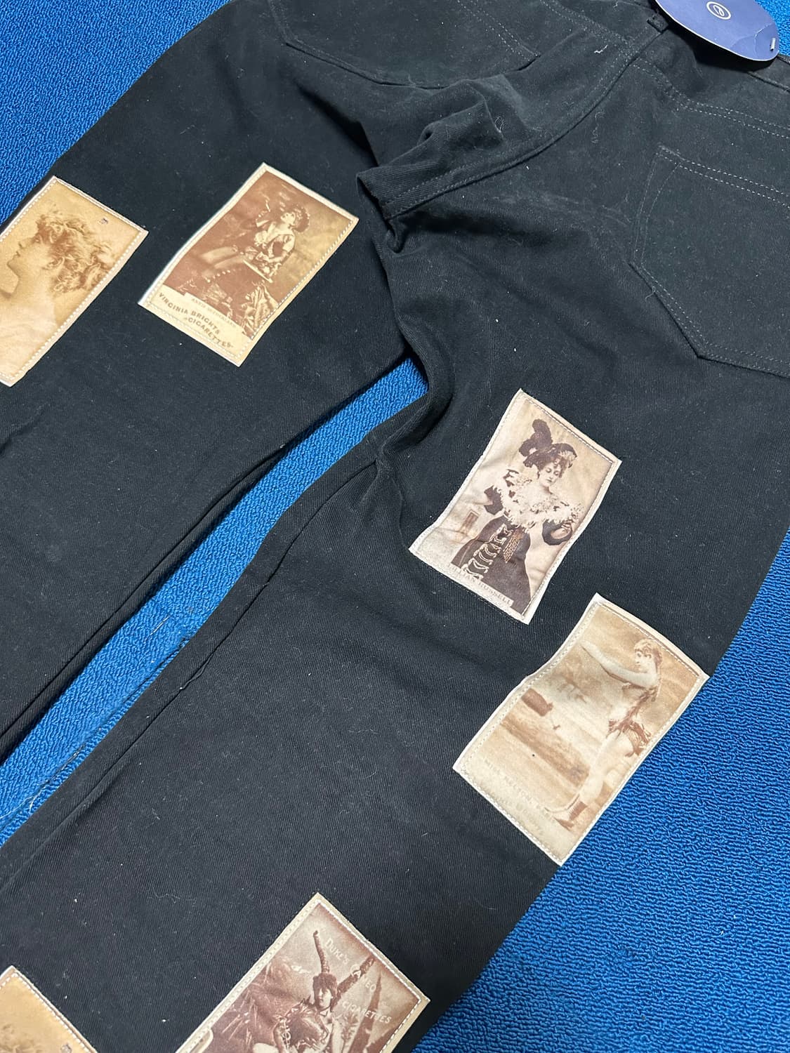 EASY BUSY old card patchwork pants 상품이미지9