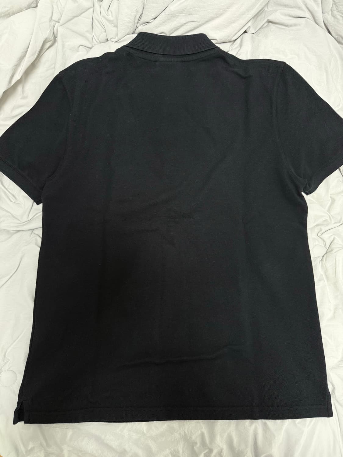 메종 키츠네 폭스 헤드 패치 폴로 블랙 L사이즈 상품이미지2