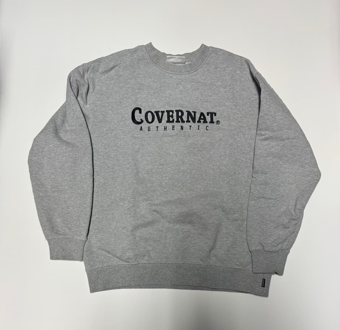 커버낫 스펠아웃 트레이닝 스웻 맨투맨 M 그레이 상품이미지1