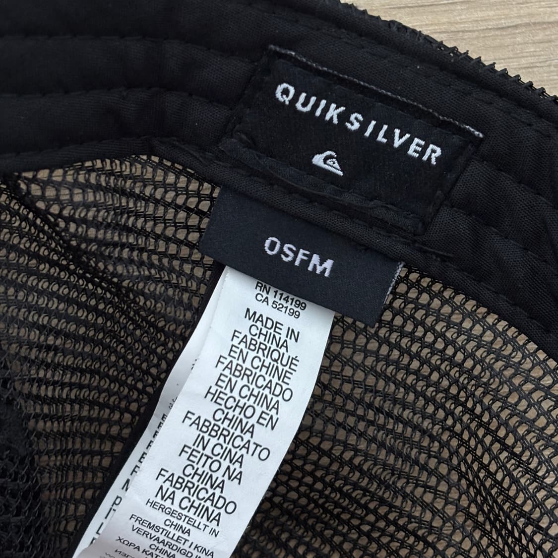 [새상품] 퀵실버 카모 스냅백 상품이미지4