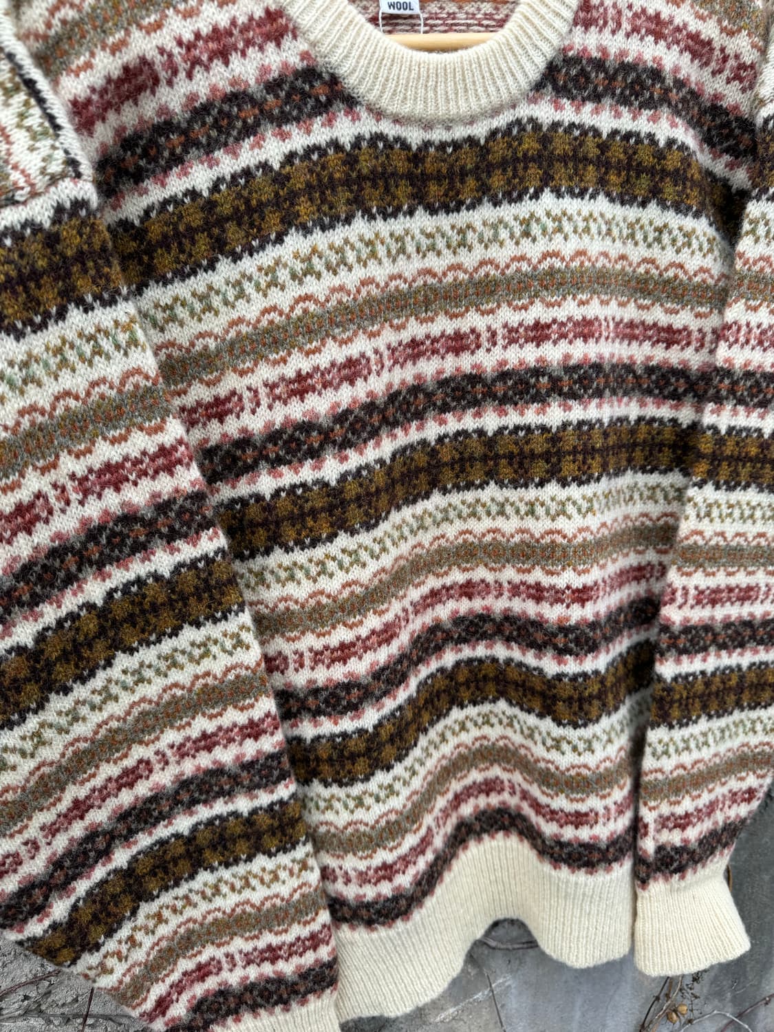 Gembony 핸드메이드 울 페어아일 니트 상품이미지5