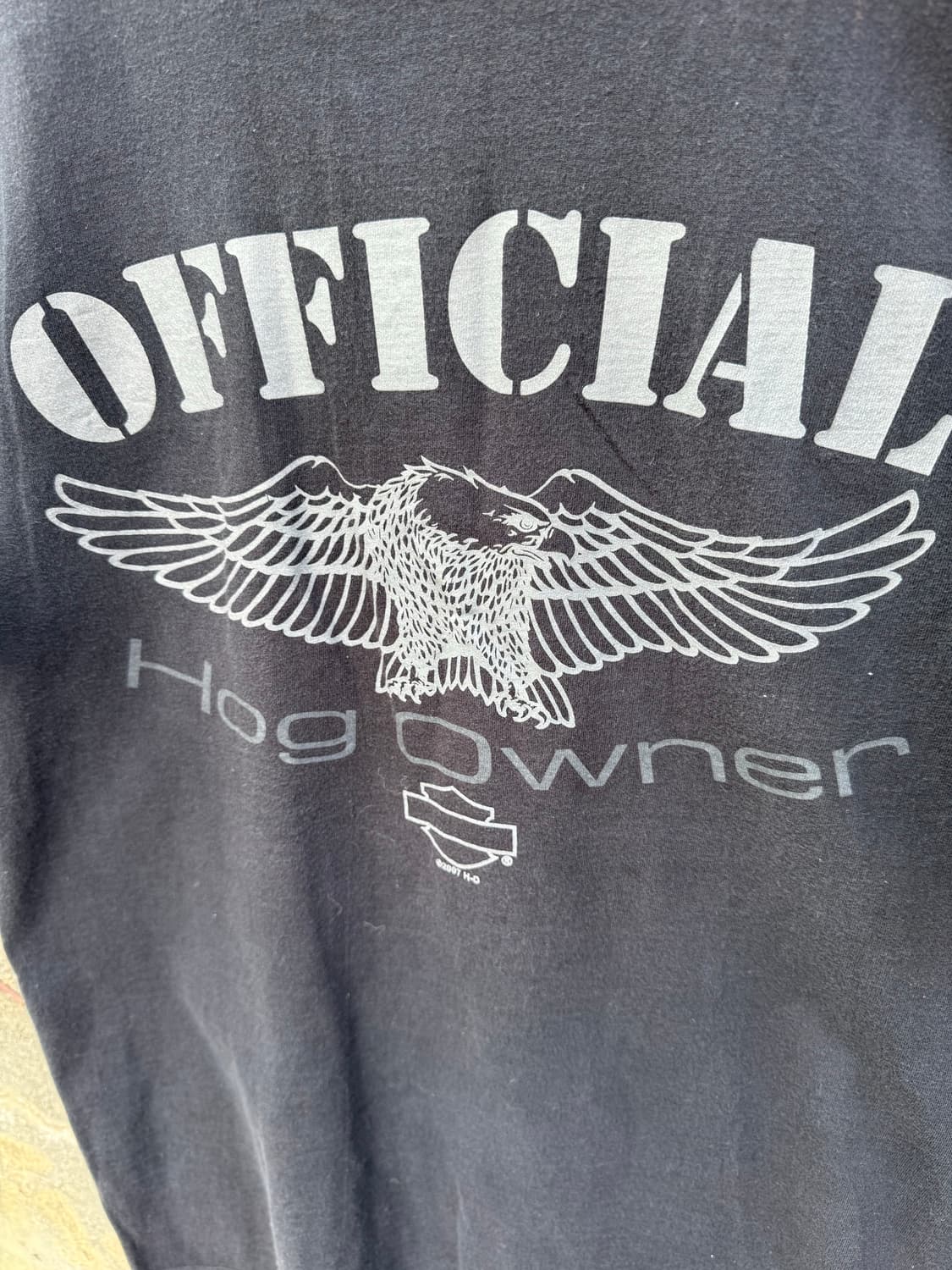 00s 할리데이비슨 빈티지 2007 프린팅 반팔 티셔츠 L 상품이미지3