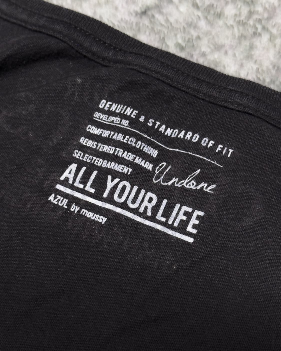 {Moussy} Lettering Off-Shoulder Tee  상품이미지8