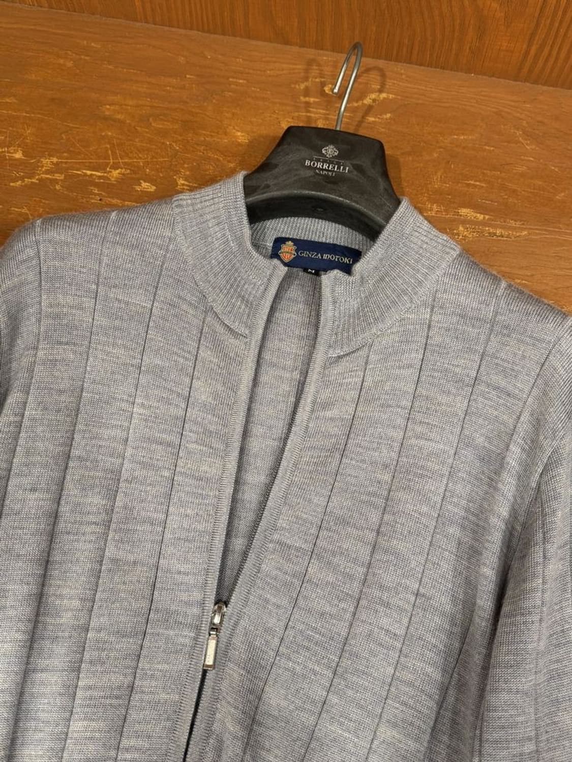 긴자모토키 집업 니트 상품이미지8