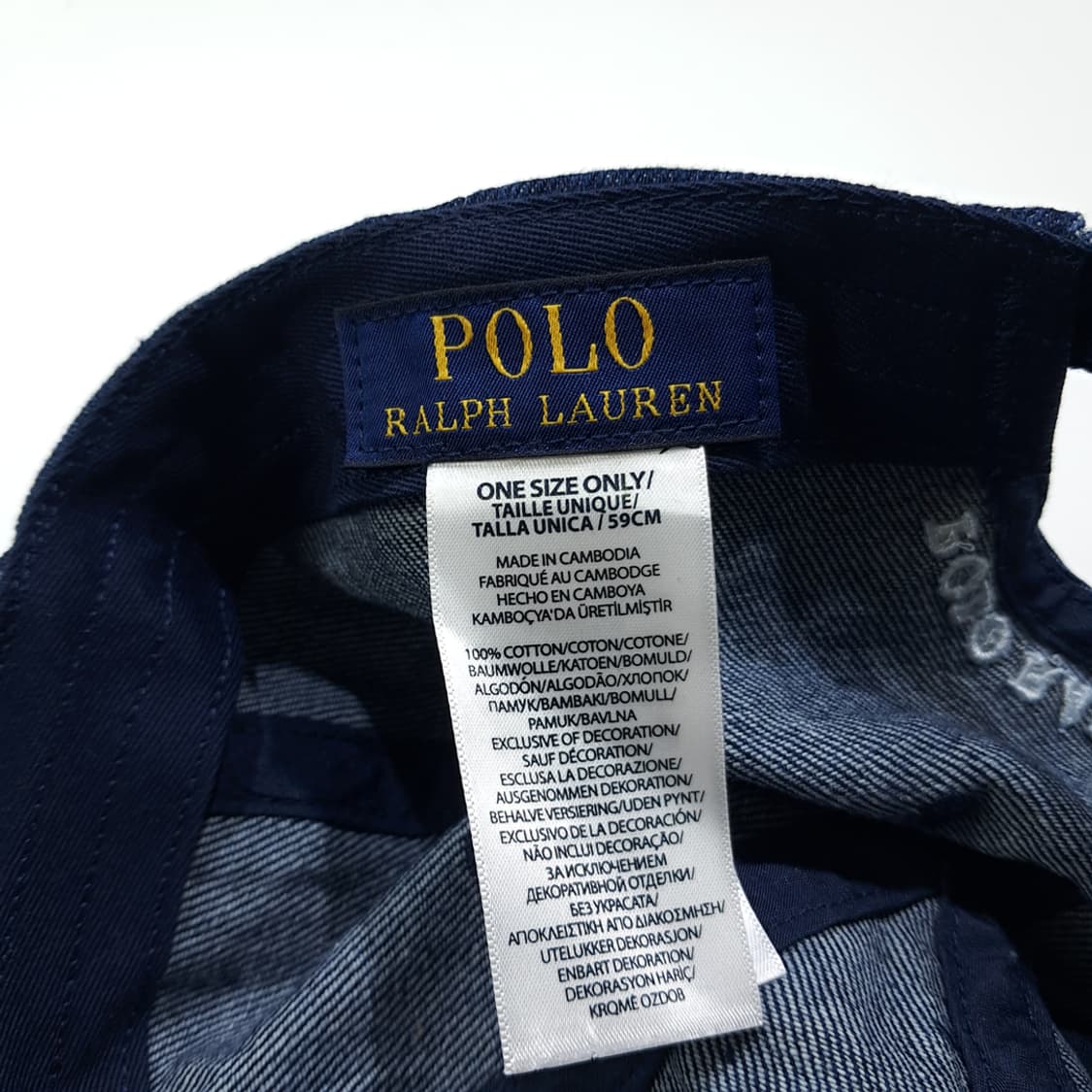 CN997 폴로 랄프로렌 데님 폴로베어 자수 볼캡 모자 상품이미지8