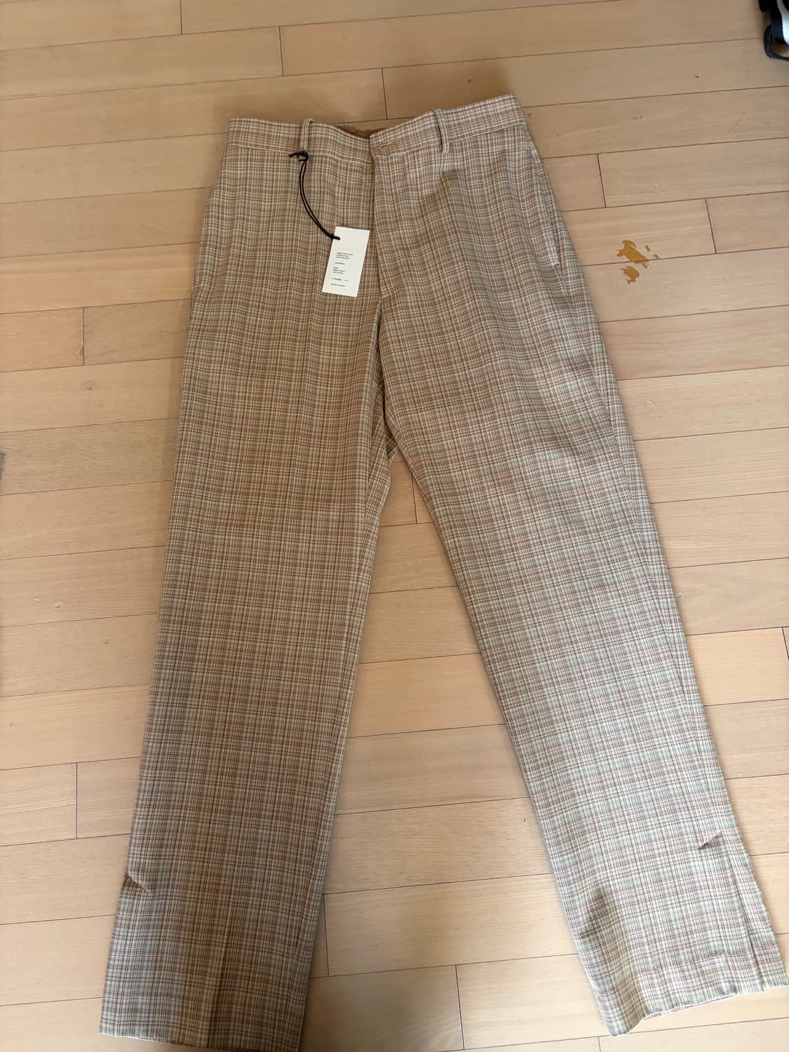 오라리 하드트위스트 체크 슬랙스 상품이미지4