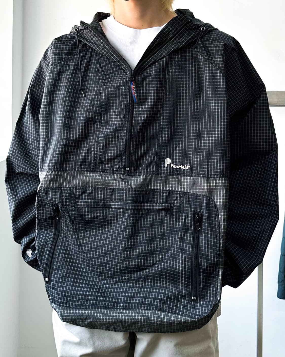 펜 필드 JPN 나일론 립스탑 풀오바 히프집 아노락 상품이미지3