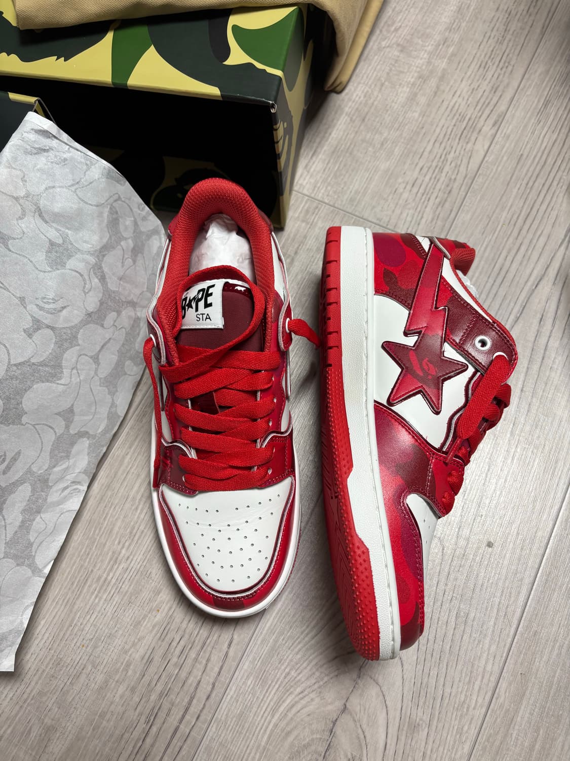 [8/260] 베이프 스케이트스타 #1 M2 레드 상품이미지2