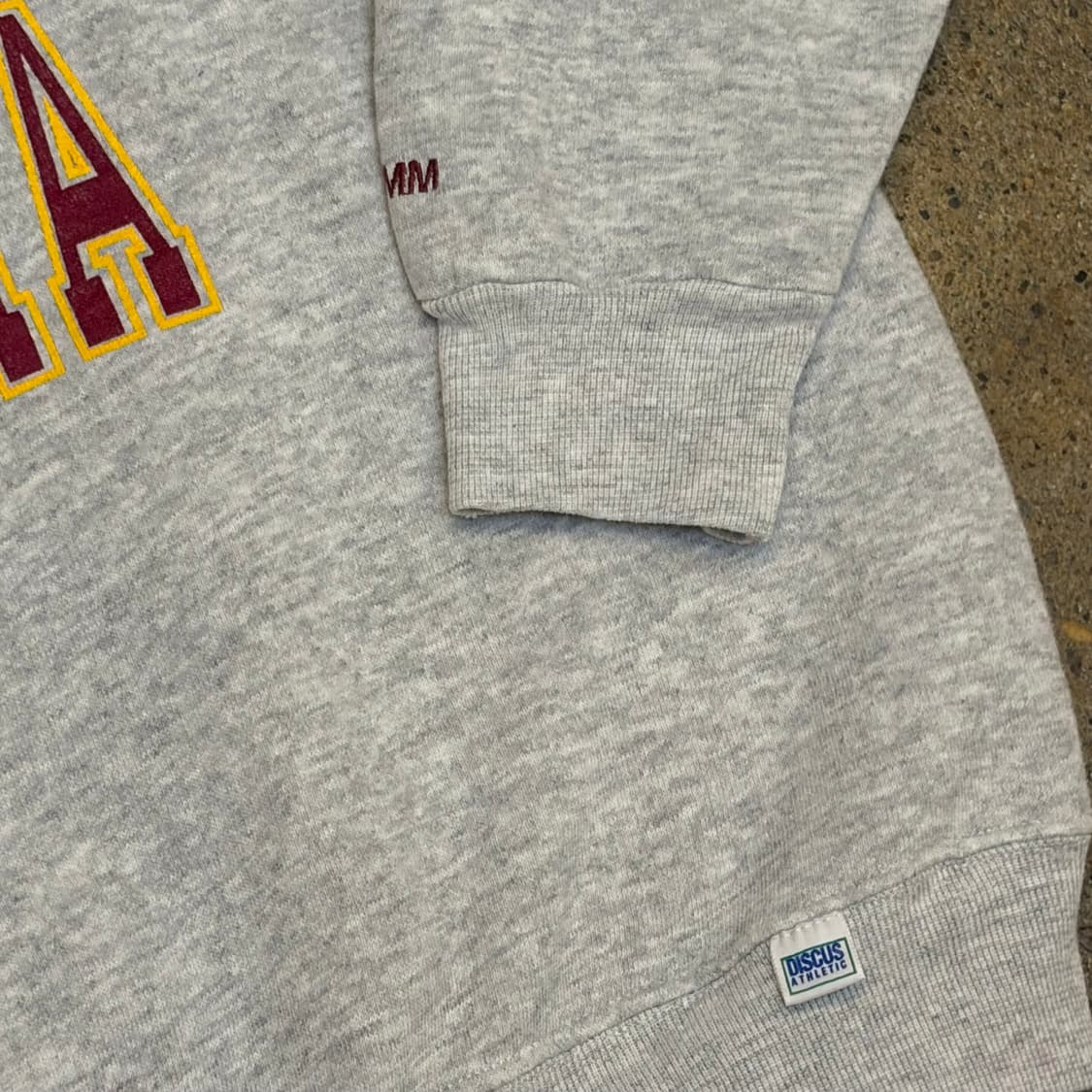 레어 90s USA 미국 빈티지 미네소타 대학 헤비코튼 맨투맨 상품이미지5