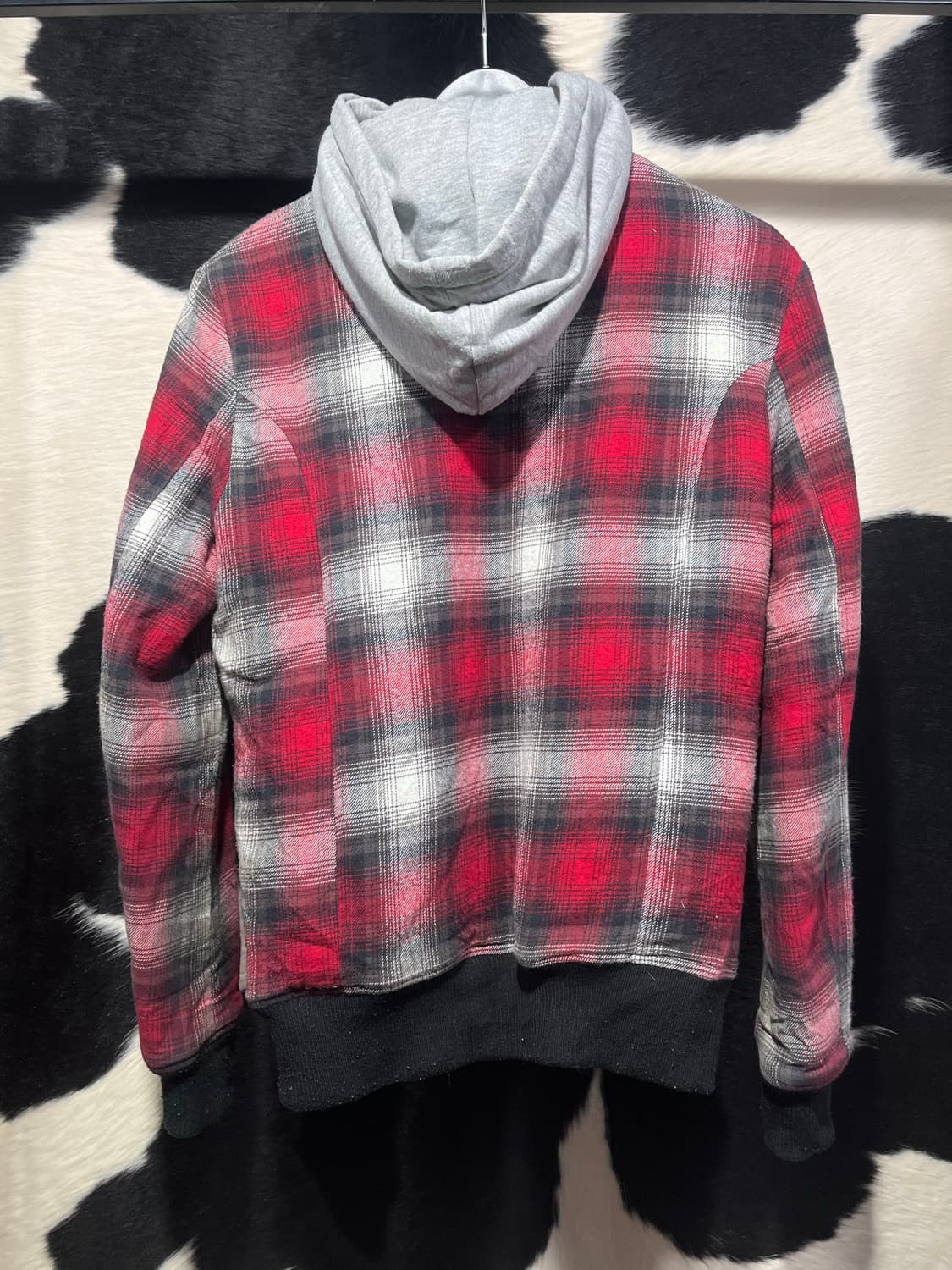 인더아틱 체크패턴 투웨이 후드집업 상품이미지7