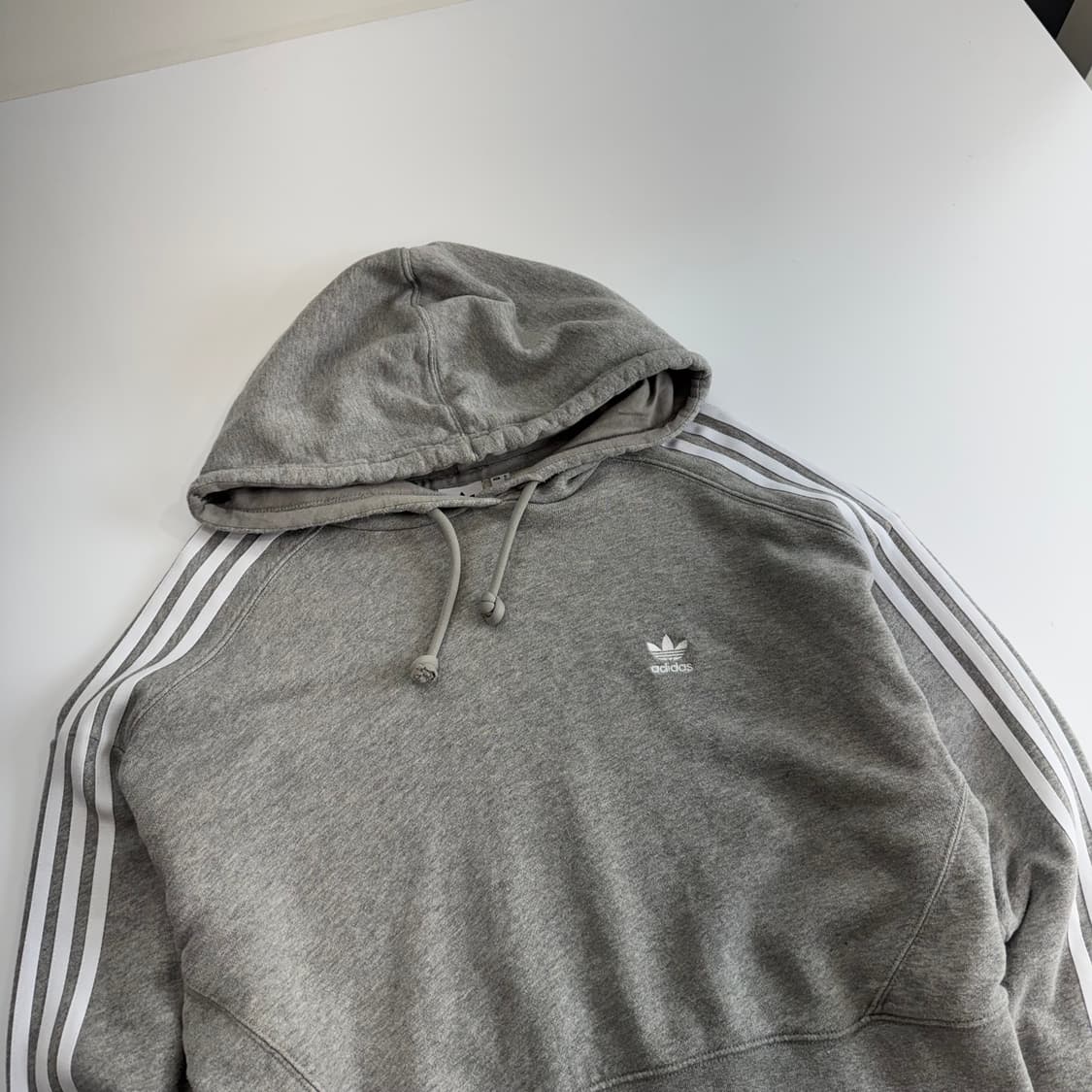 Adidas 아디다스 파이어로고 그레이 후드티 상품이미지4