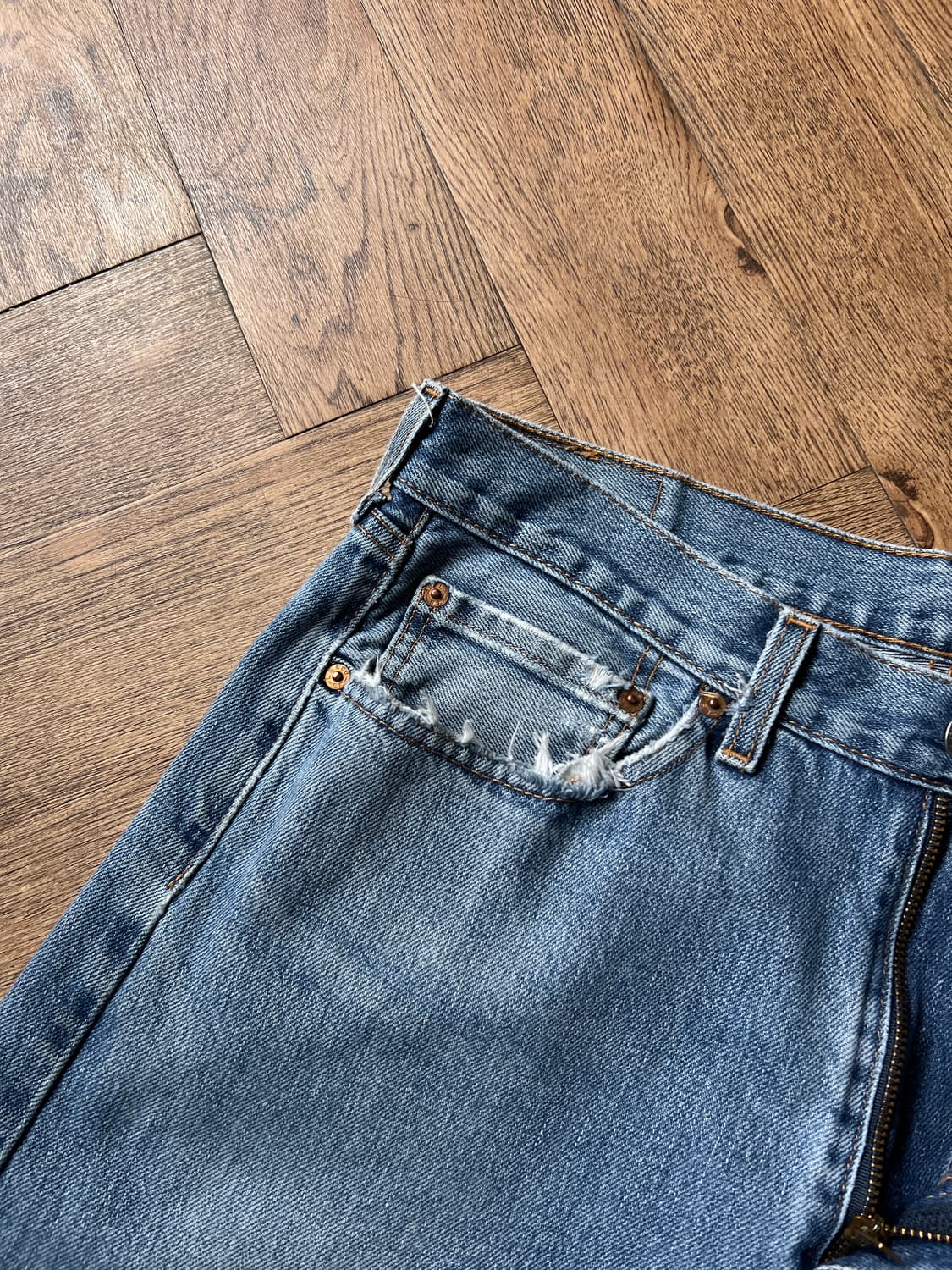 [34]리바이스 505 빈티지 워싱 데님 팬츠 상품이미지4