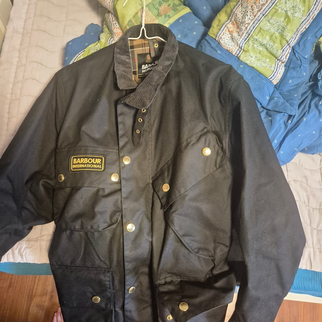 바버 인터내셔널 오리지널 왁스 자켓 (UK 38)-실착 5회, 본인 착샷 상품이미지10
