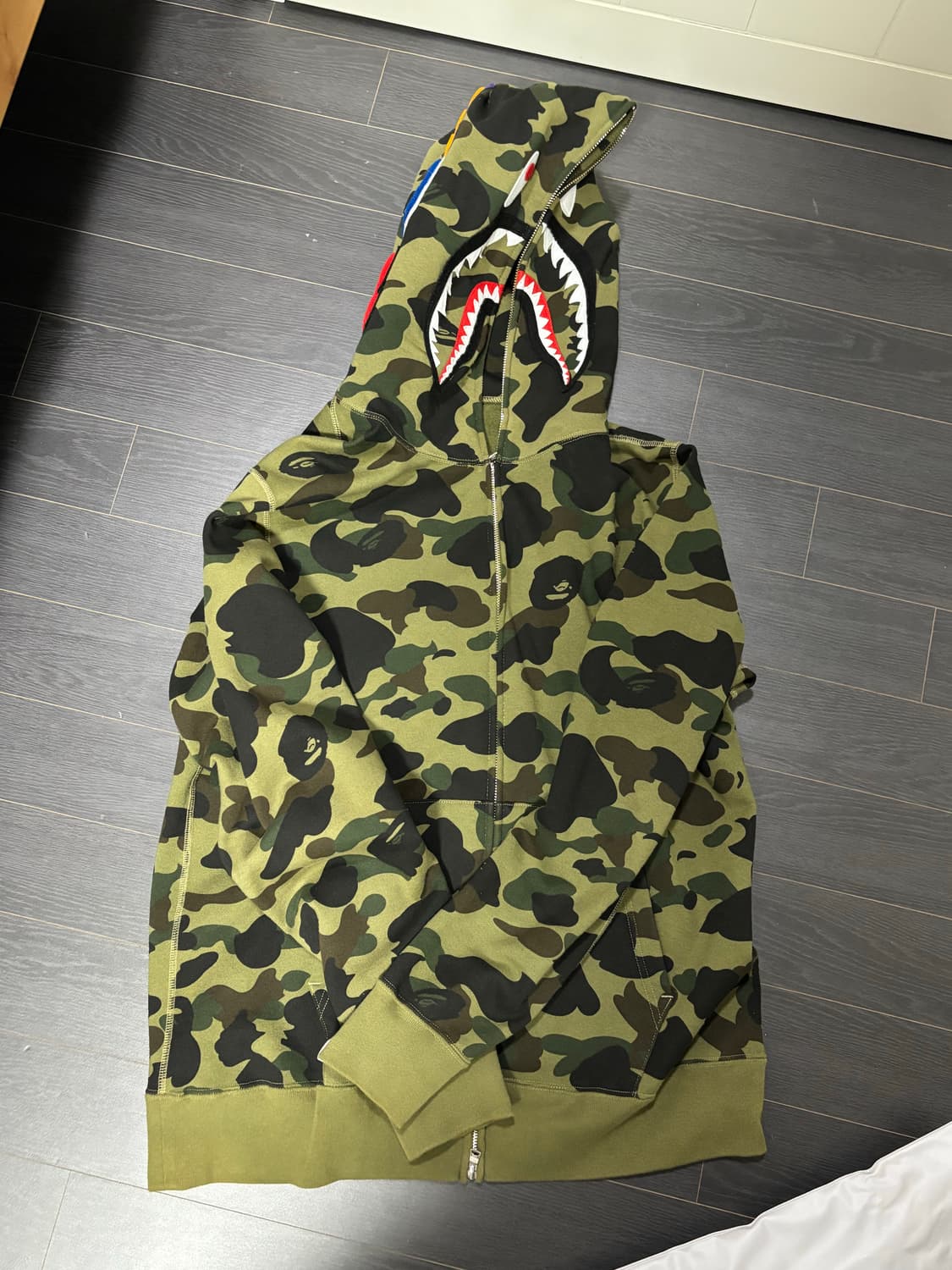 BAPE 카모 샤크 후드 XL 상품이미지2