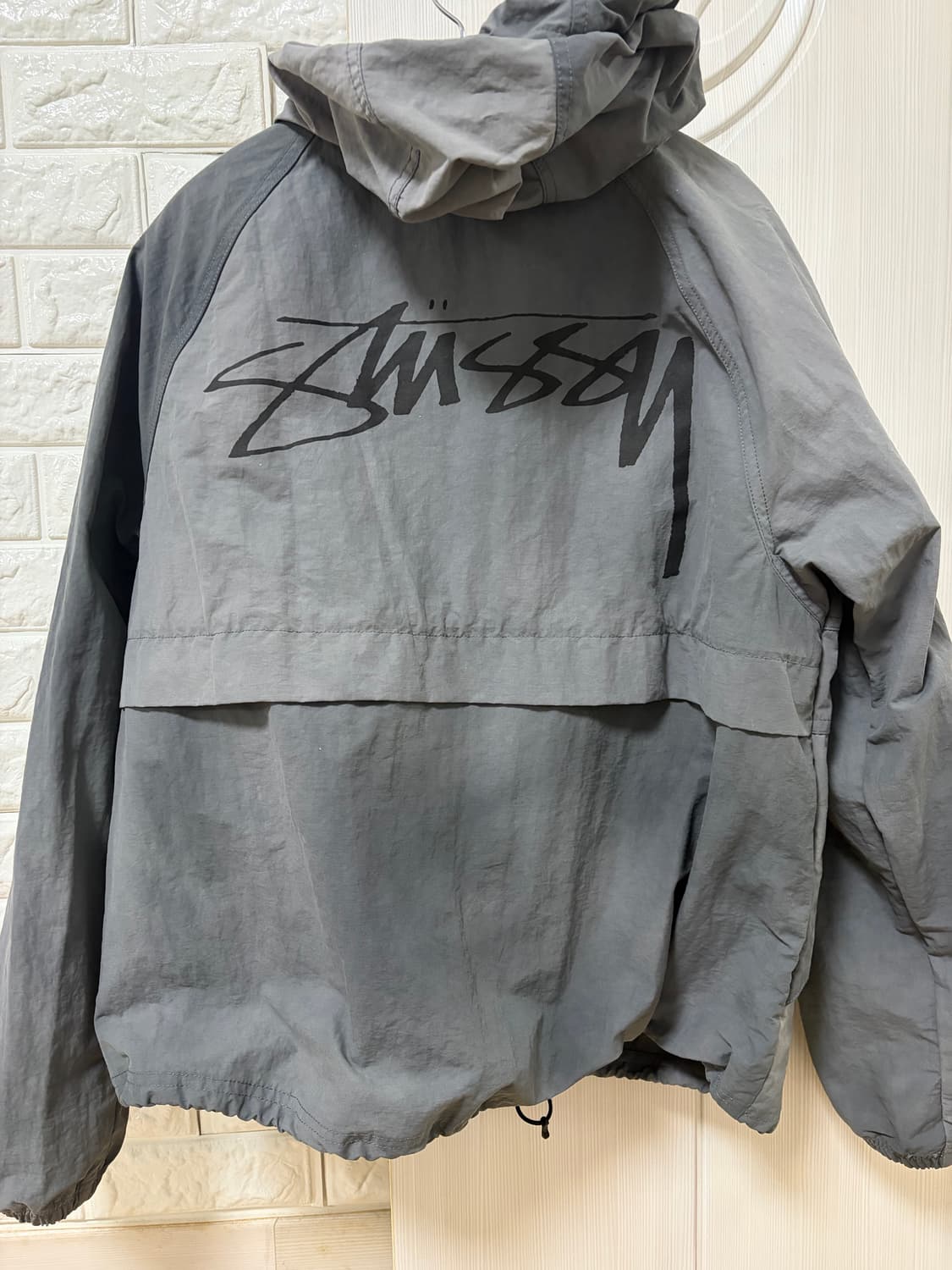 스투시 웨이브 다이 비치 쉘 자켓 그레이 S 상품이미지3