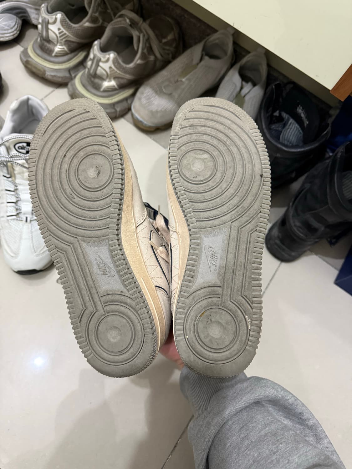 나이키 에어포스 미드 펄화이트 270 상품이미지7