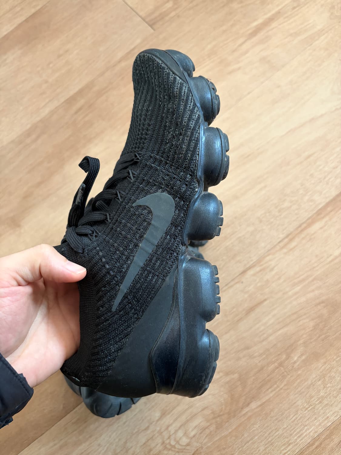 나이키 에어 베이퍼맥스 플라이니트 올블랙 265 상품이미지3