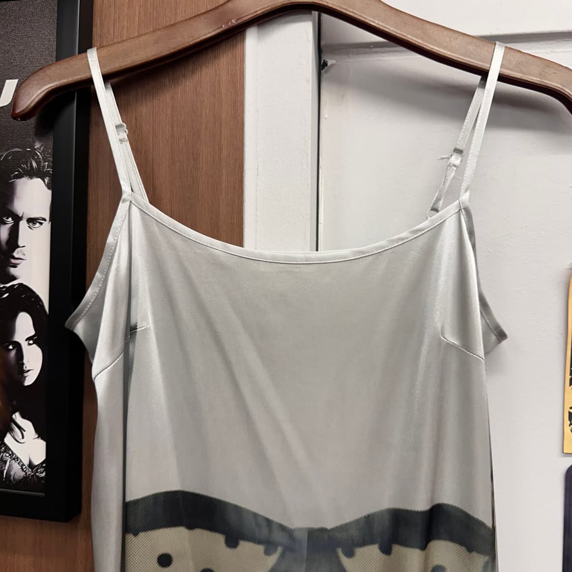 Gray Shimmer Reprint Slip Dress  상품이미지6