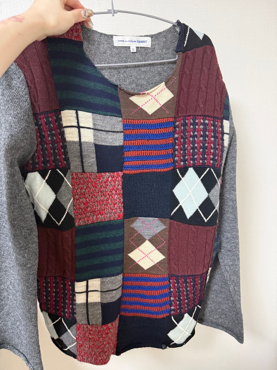 Comme Ded Garcons patchwork knit 상품이미지2