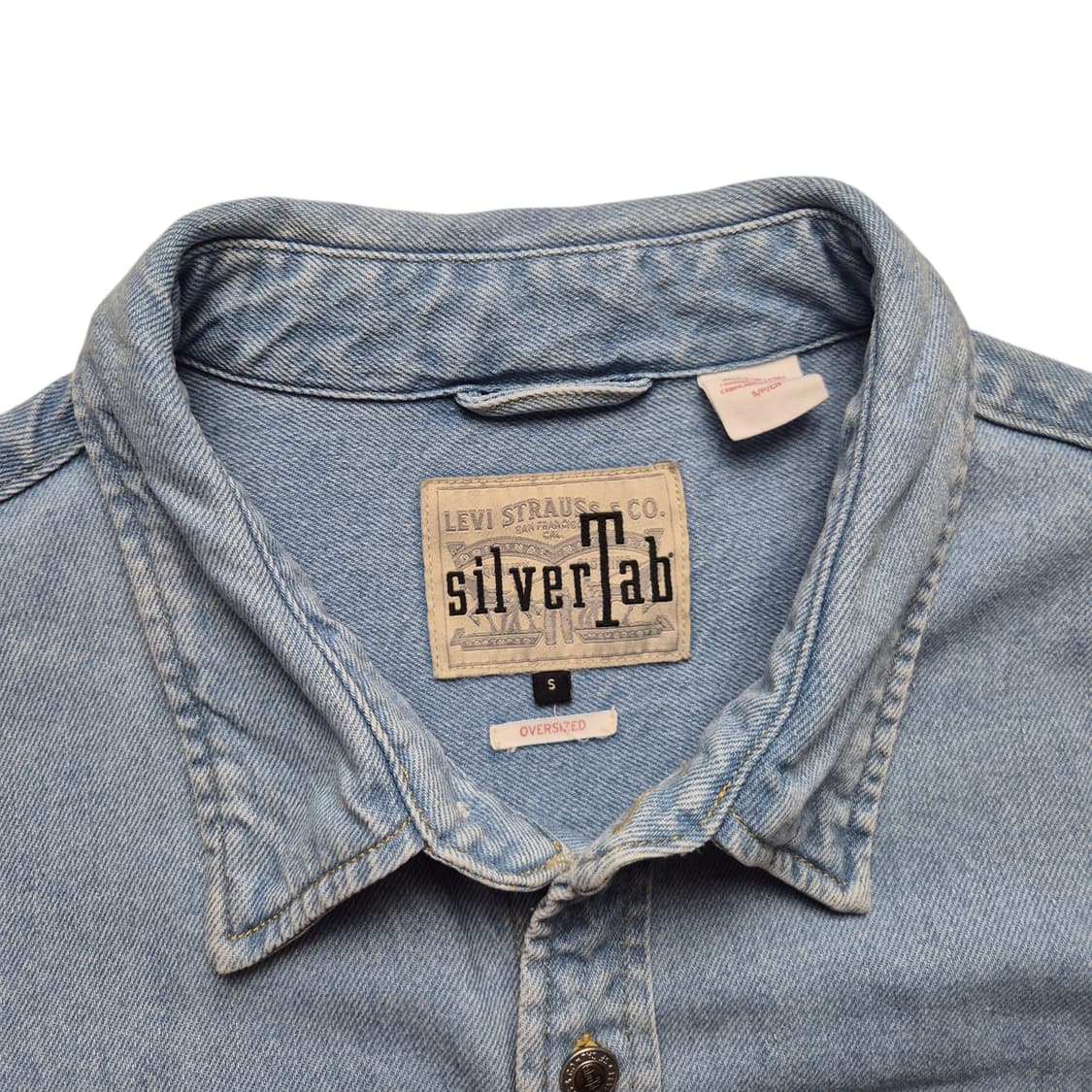 [S] 리바이스 실버탭 오버사이즈 데님셔츠 상품이미지5