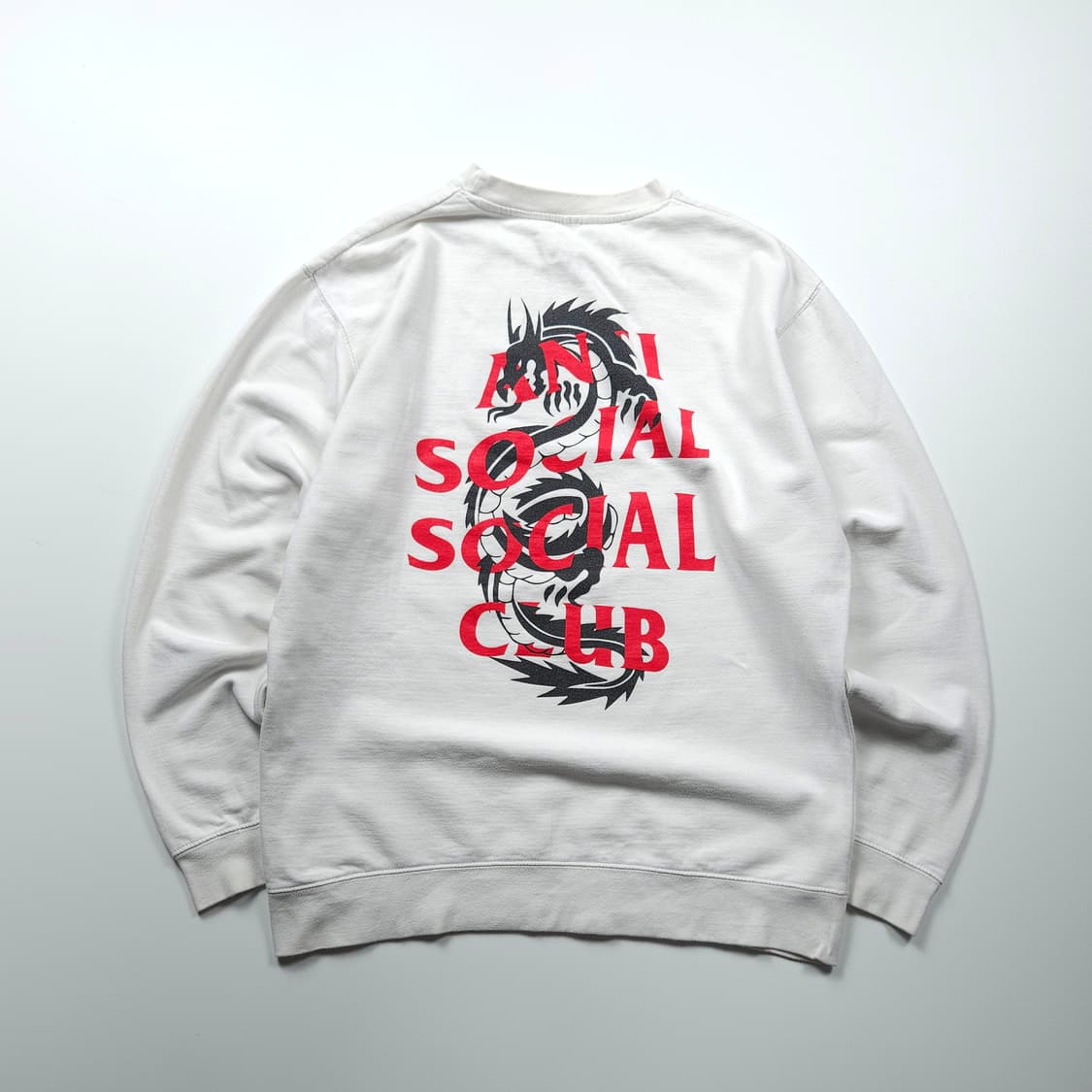 안티소셜소셜클럽 빅로고 크루넥 스웻 셔츠 (XL) 상품이미지1